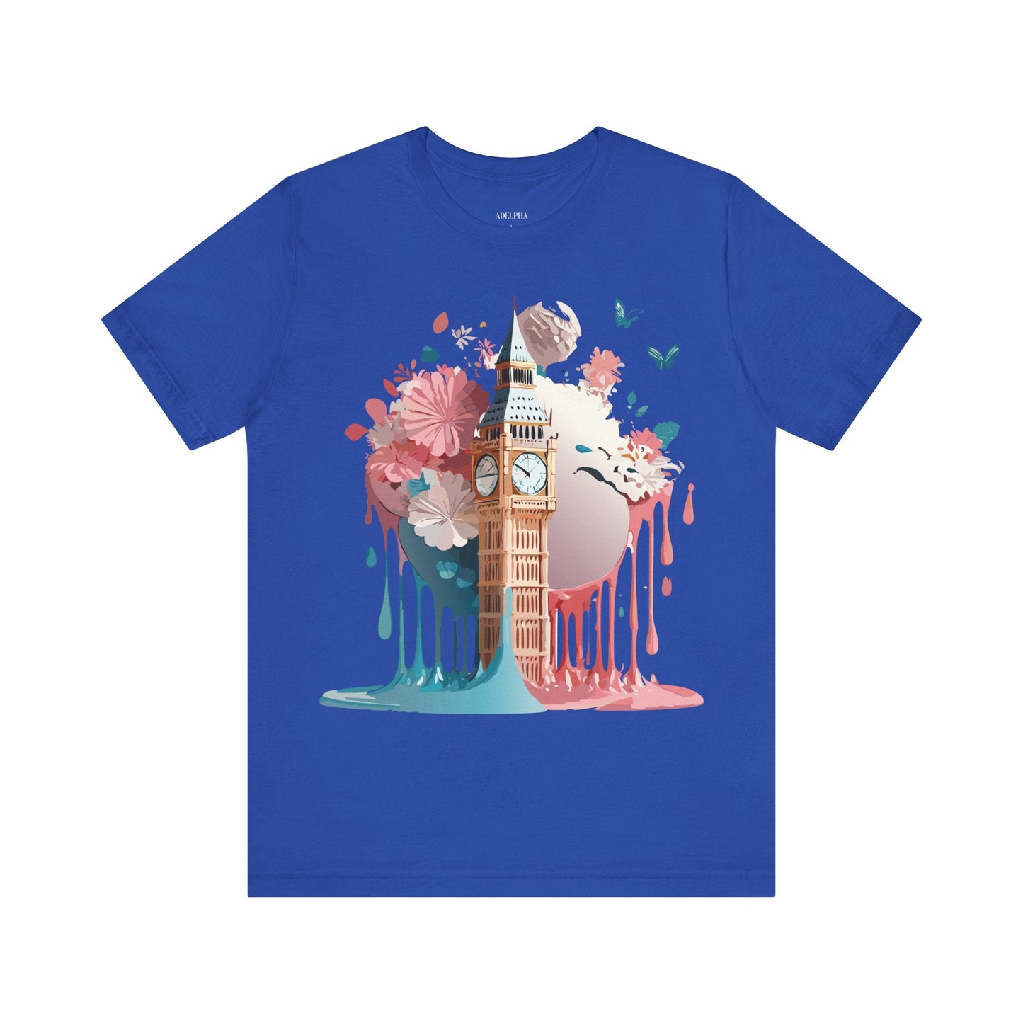 Adelpha London Graphic T Shirt Unisex Short Sleeve Tee For Everyday Style And Travel