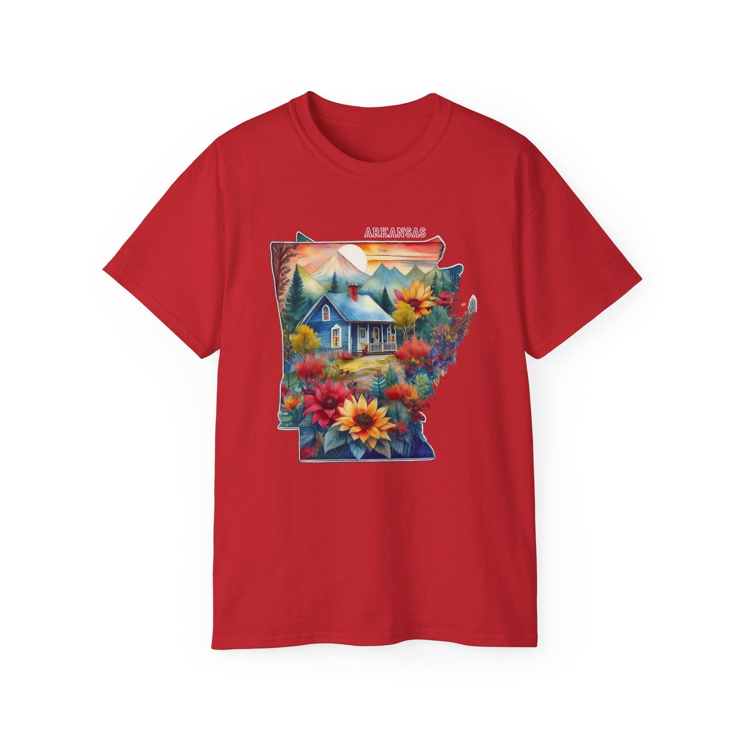 Arkansas Graphic Unisex Cotton T‑Shirt 2