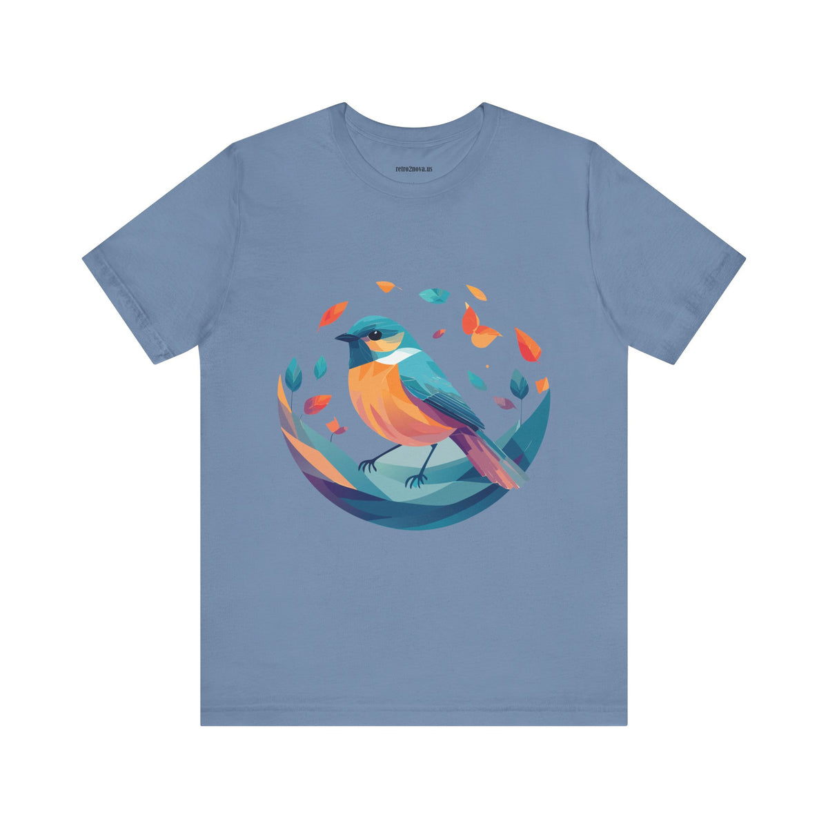 Bird Graphic Unisex Cotton Bella+Canvas Tee with Animal Design ab6