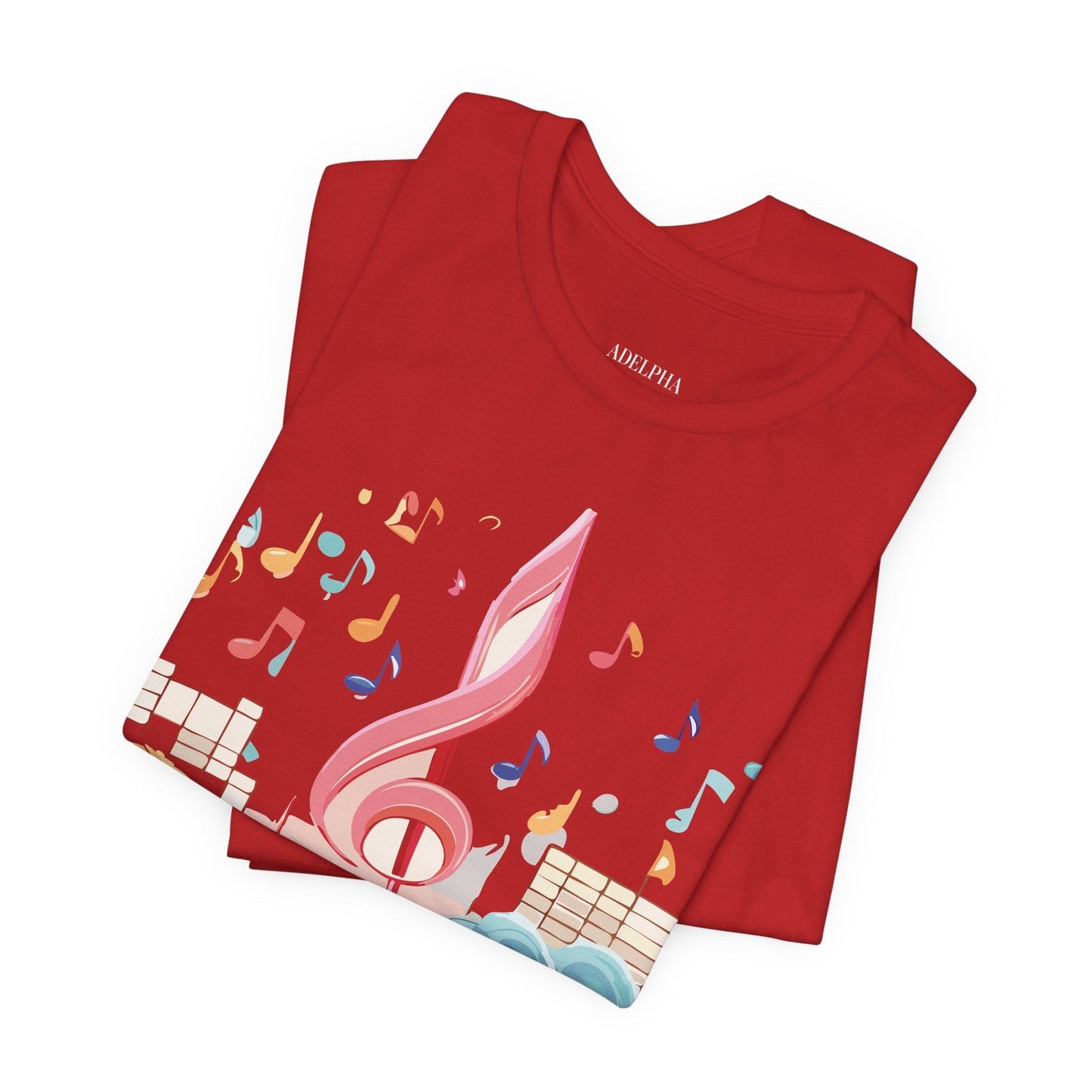 Adelpha Music Graphic T Shirt Unisex Short Sleeve Tee Vintage Inspired Art Design Premium