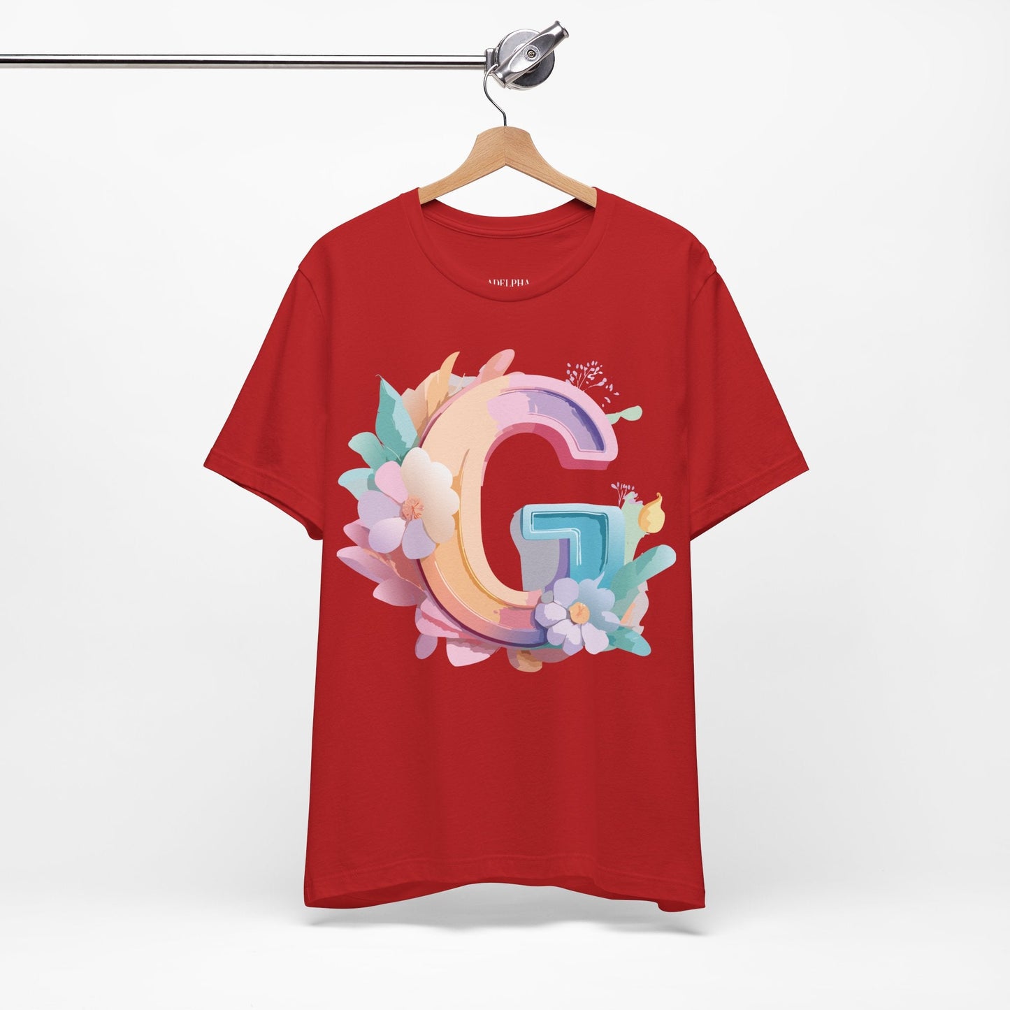 Letter G Shirt Unisex Graphic Tee by Adelpha Vintage Inspired Artwork for Everyday Style
