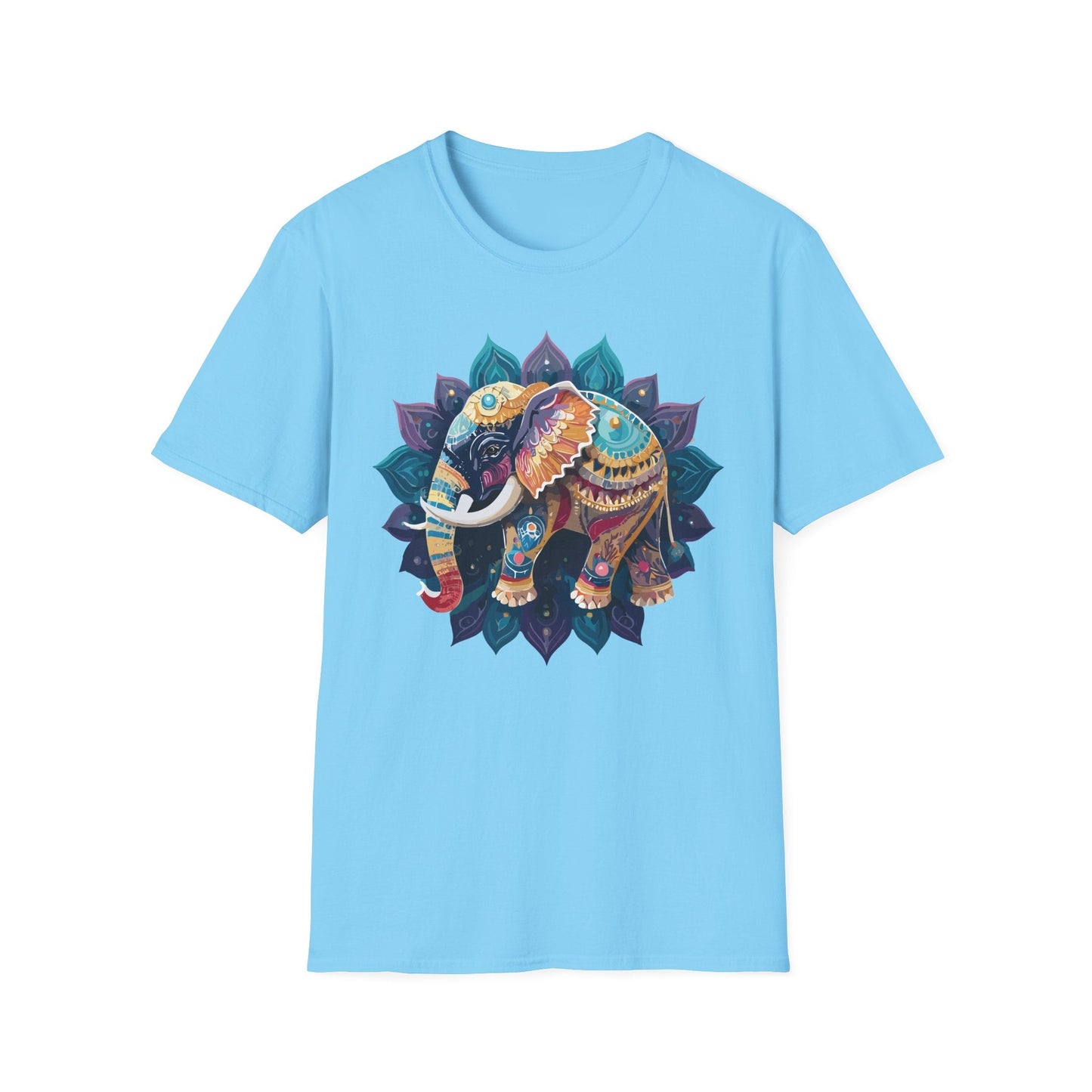 Elephant T Shirt Unisex Softstyle Cotton Tee Gildan 64000 Comfortable Everyday Wear