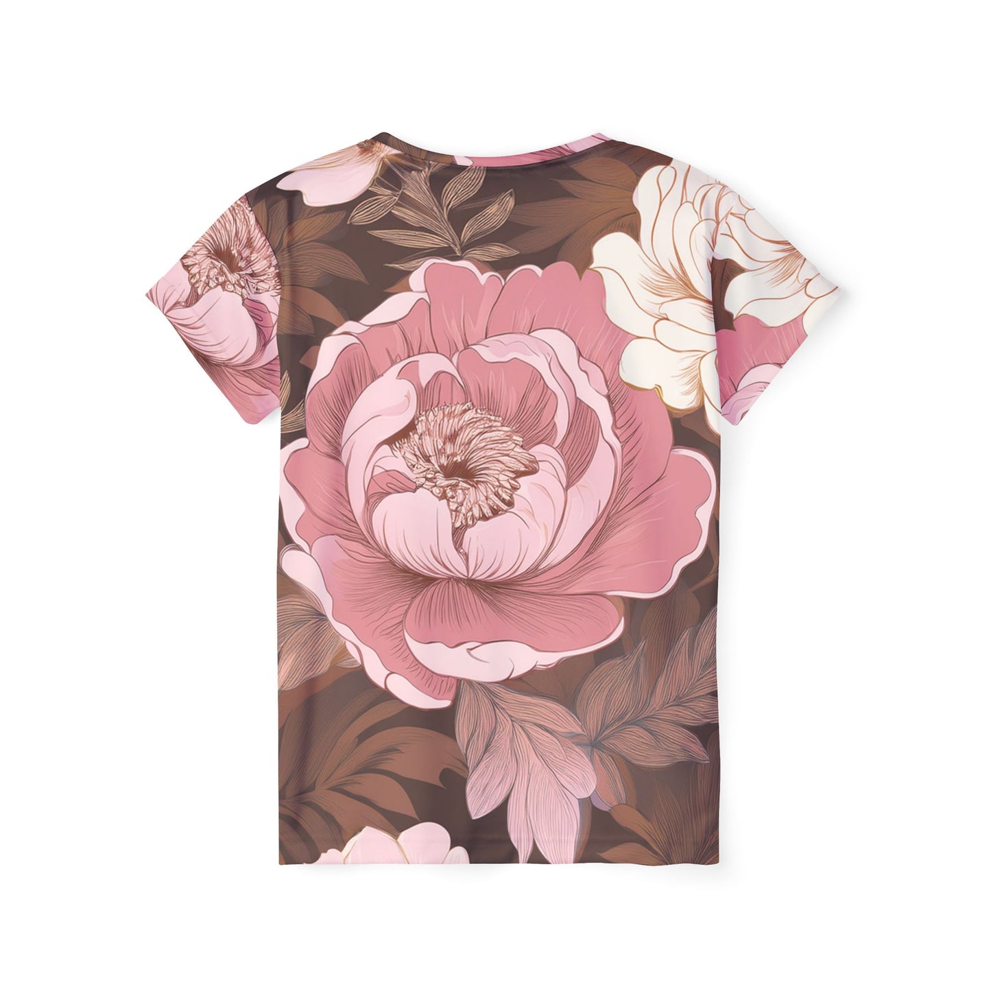Women Poly T-Shirt with Floral Print