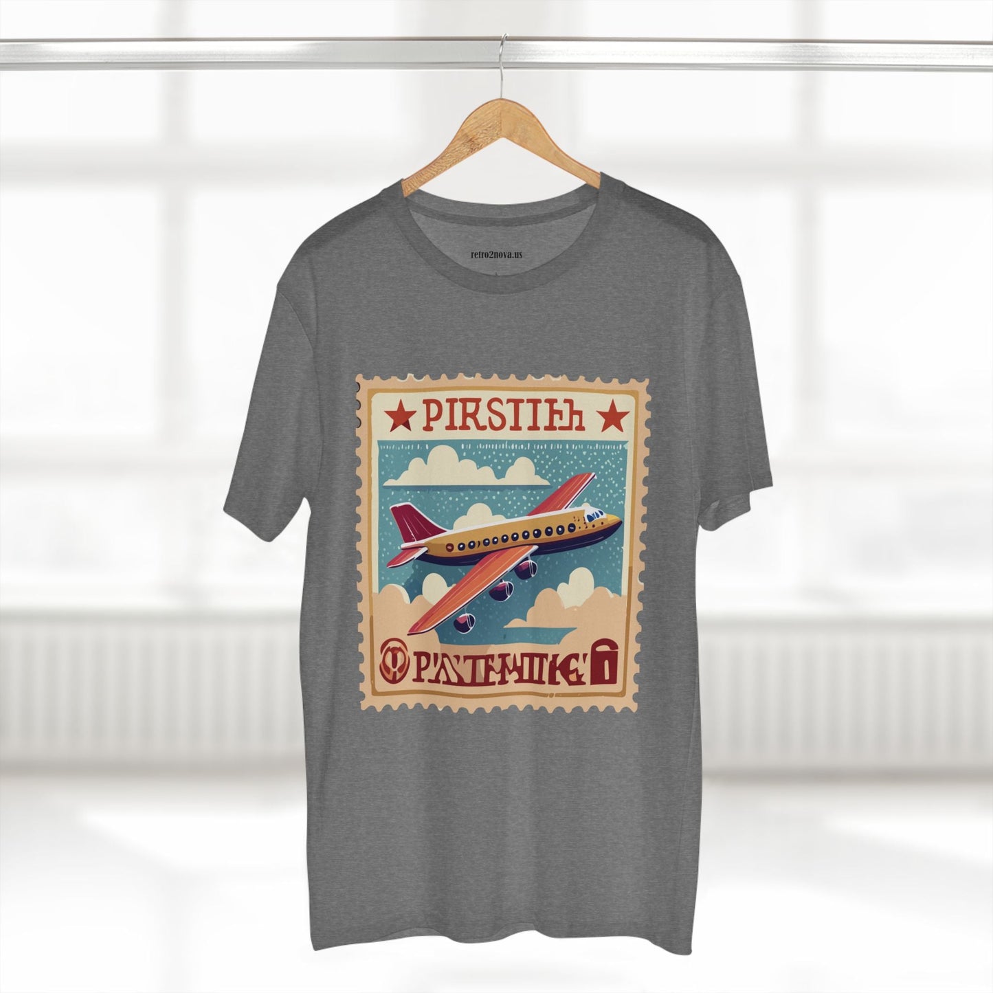Postage Stamp Shirt Unisex Premium Cotton Tee PS44 Original Art Design Retro Collection