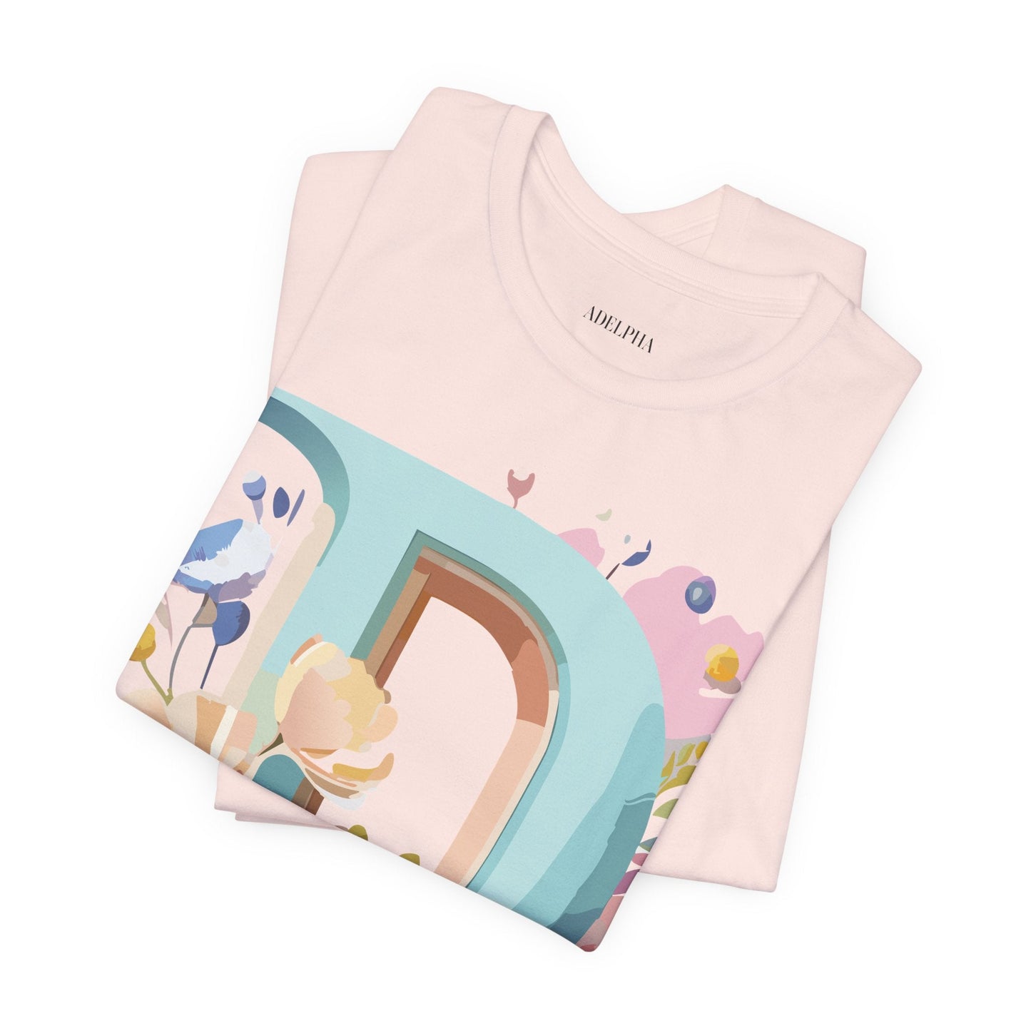 Letter D Shirt Graphic Tee Unisex Vintage Inspired Art Design Adelpha Premium Collection