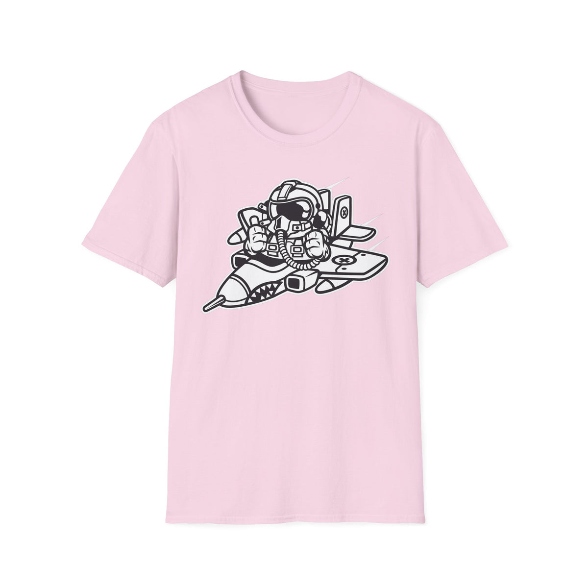 Unisex Cotton T-Shirt with Cartoon Graphic Design