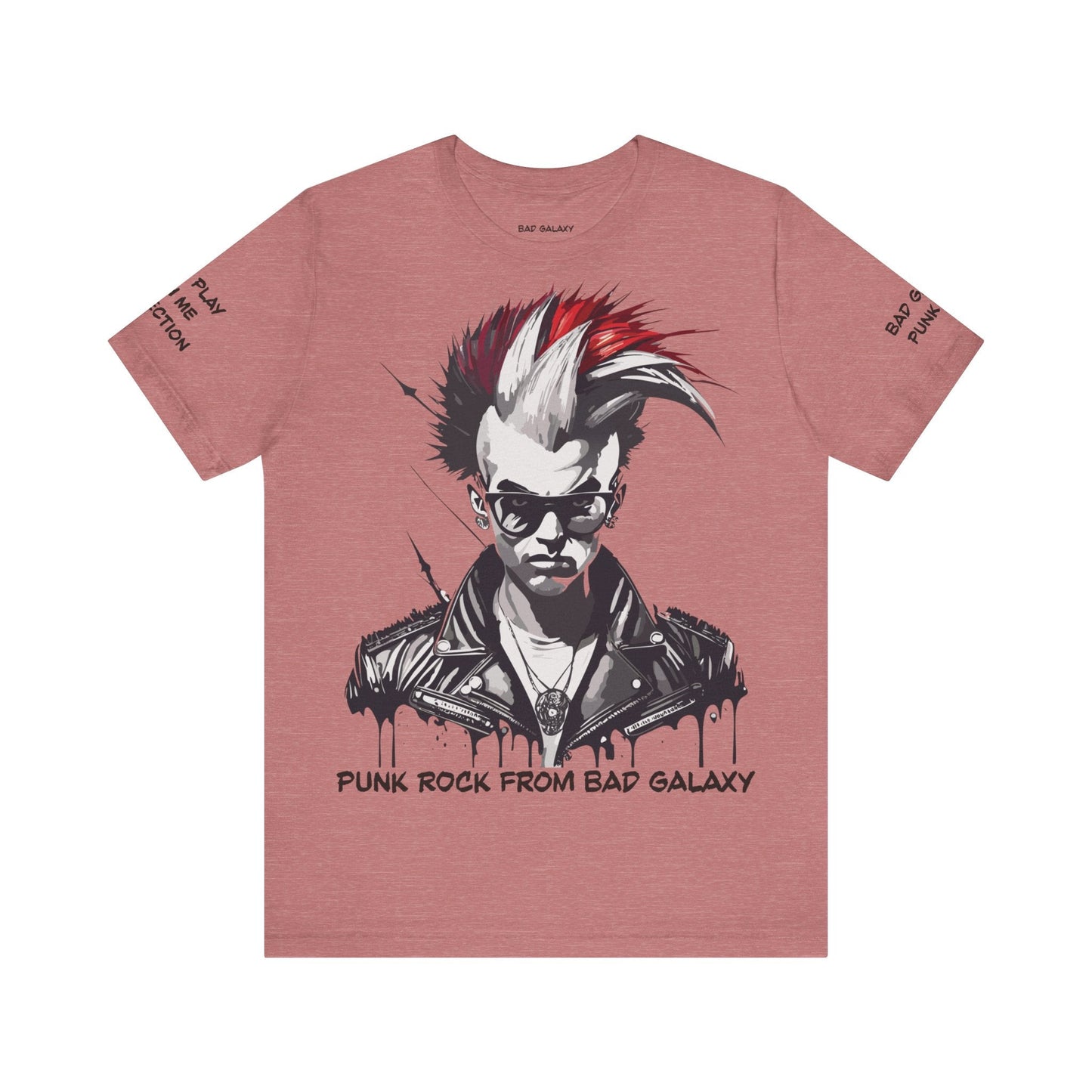 Punk Rock Tee Shirt From Bad Galaxy Made To Order 100 Cotton Free Shipping Eco Friendly Inks