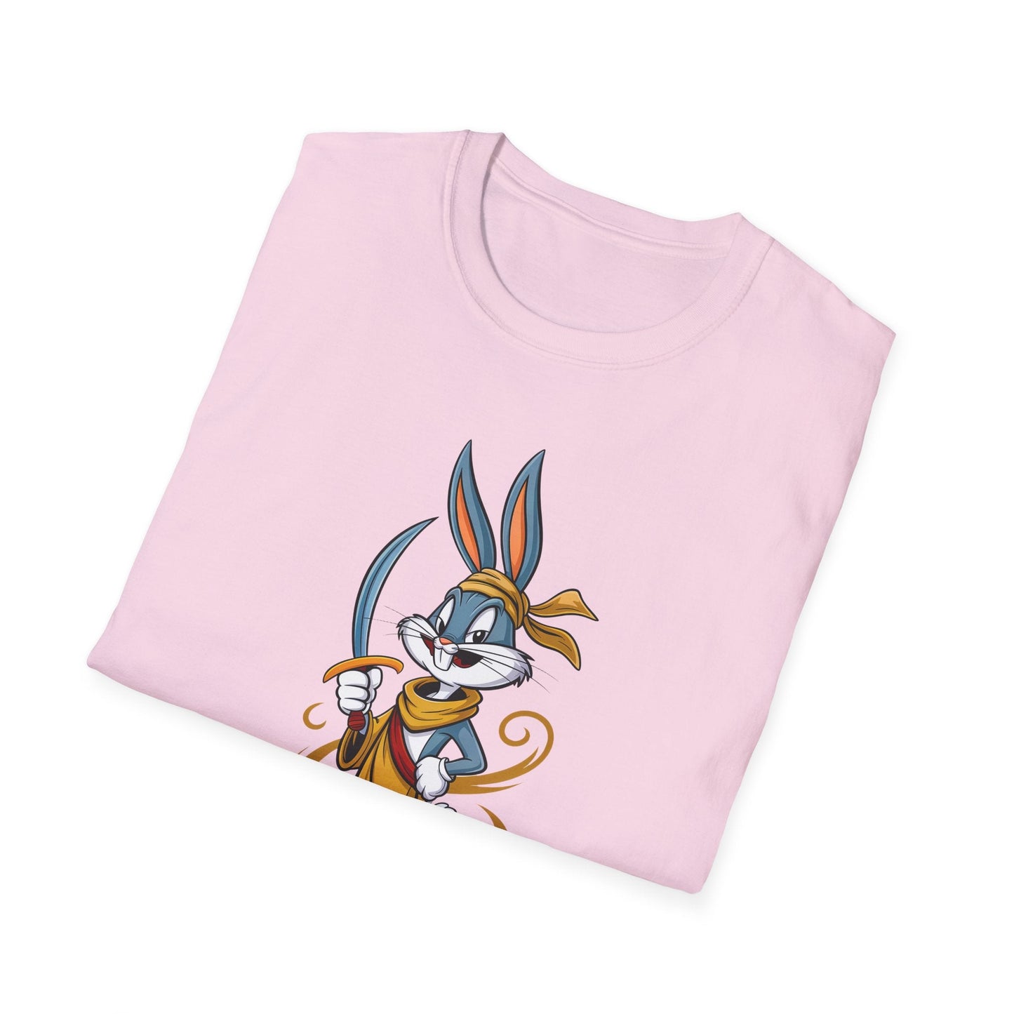 Bugs Bunny T Shirt Unisex Short Sleeve Cartoon Graphic Animation Gildan Softstyle 64000