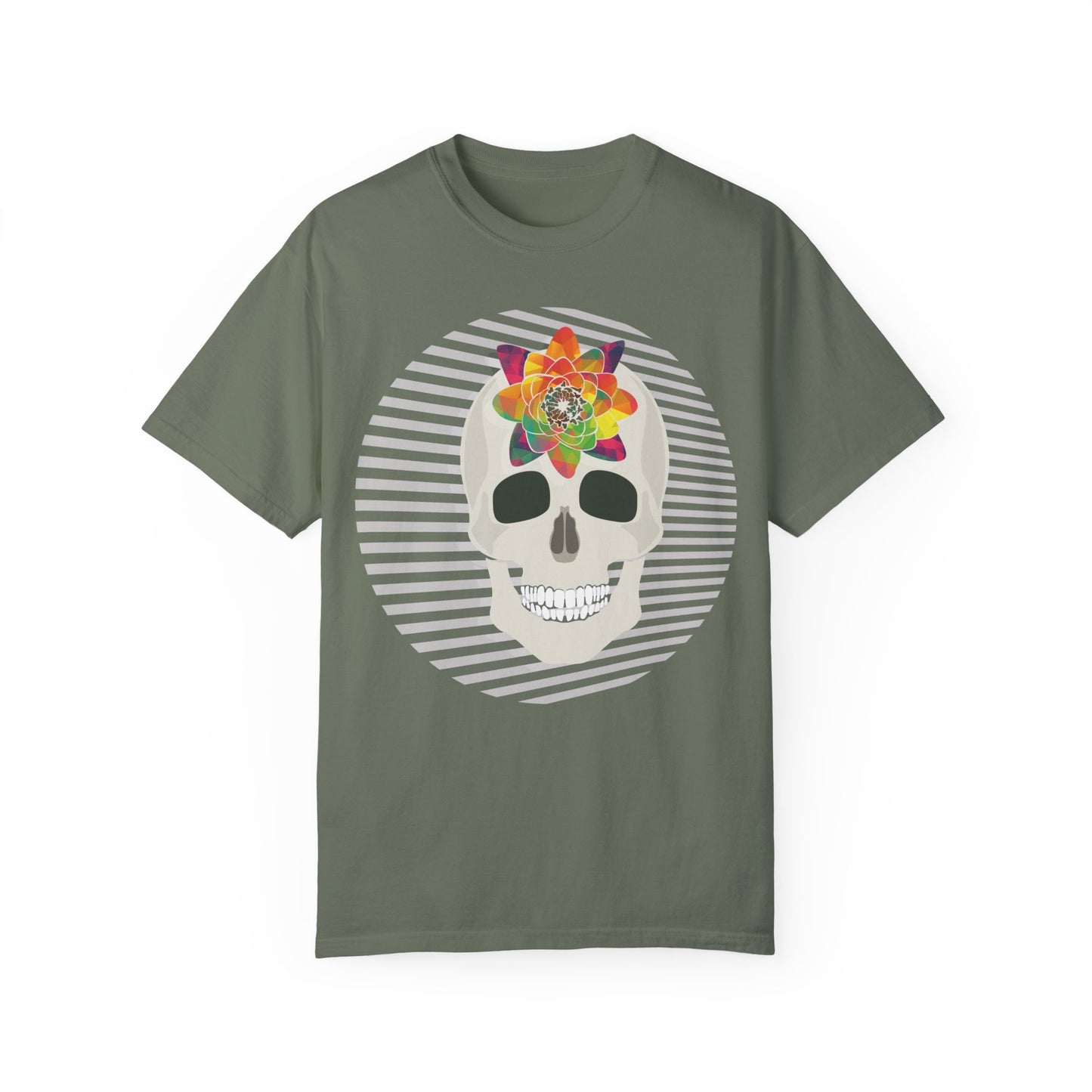 Unisex Cotton Tee Shirt with Skull