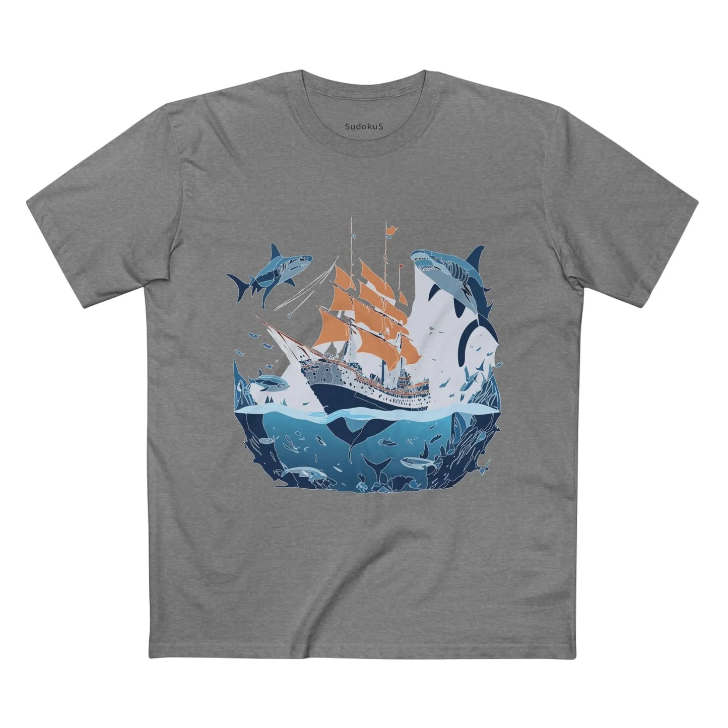 Ocean Coast Graphic Unisex 100 Cotton Staple Tee 33