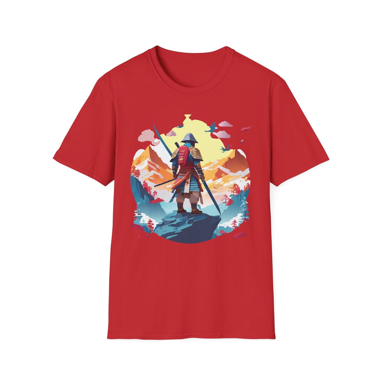 Samurai Shirt Unisex T Shirt Gildan Softstyle 64000 Cotton Tee For Everyday Comfort
