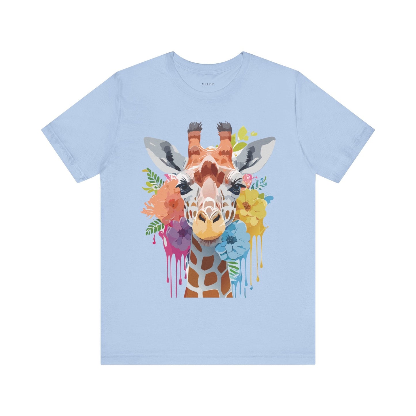 Giraffe Graphic Tee Unisex Jersey Short Sleeve Adelpha Vintage Inspired Artwork Design