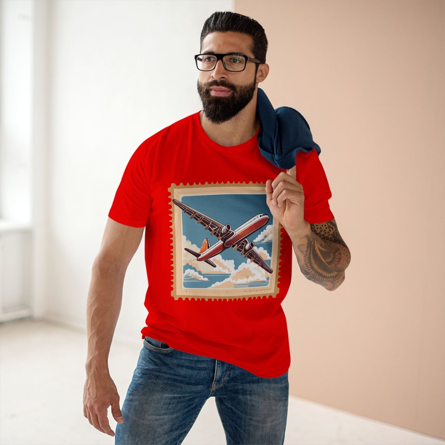 Postage Stamp Shirt Unisex Premium Cotton Tee With Original Art Design From Retro2Nova PS38