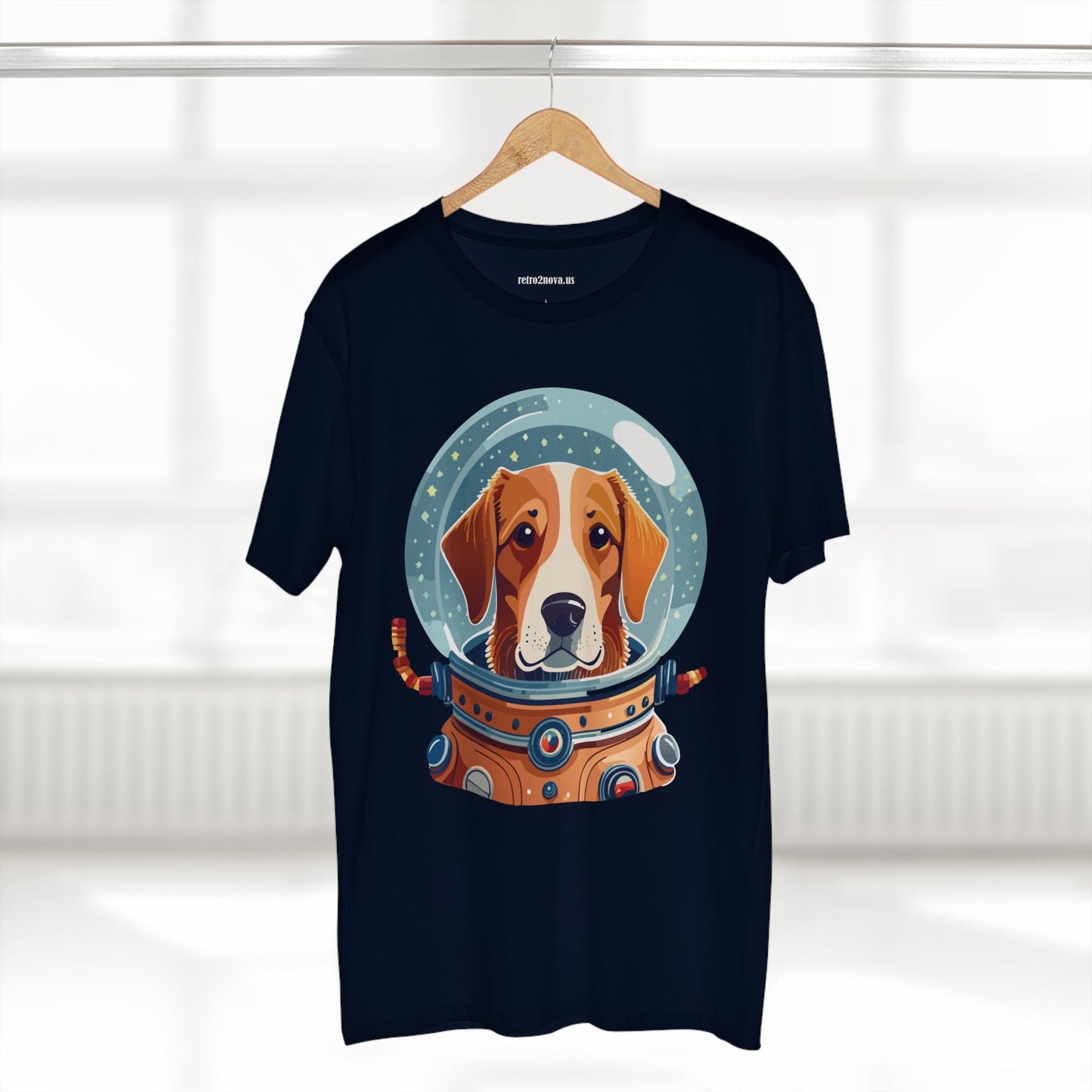 Unisex Dog Art Shirt Premium Cotton Tee With Original Animal Design From Retro2Nova Art Collection For Everyday Comfort