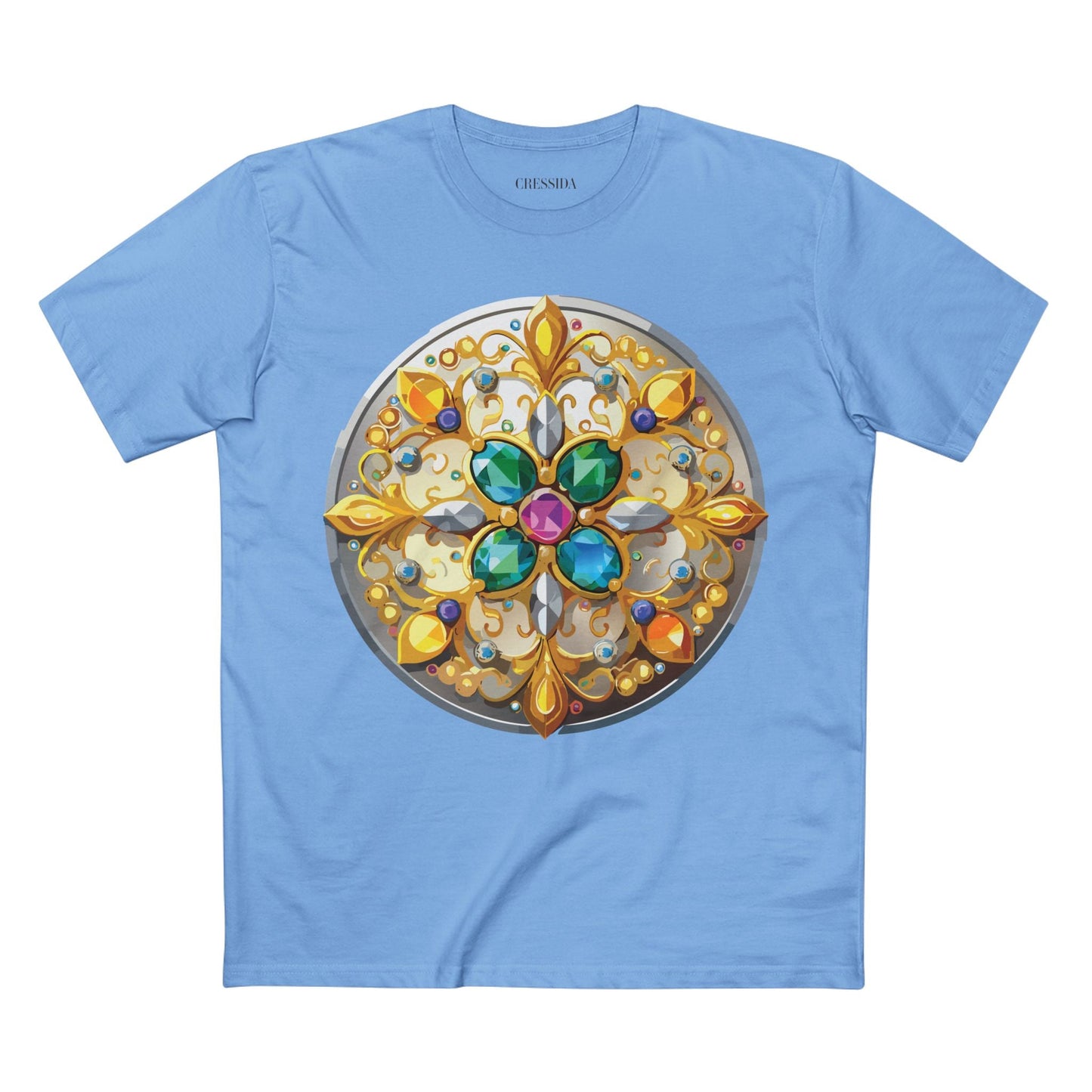 Medallion Graphic T-Shirt Unisex 100 Cotton With Gold Art Design Medal Tee 7