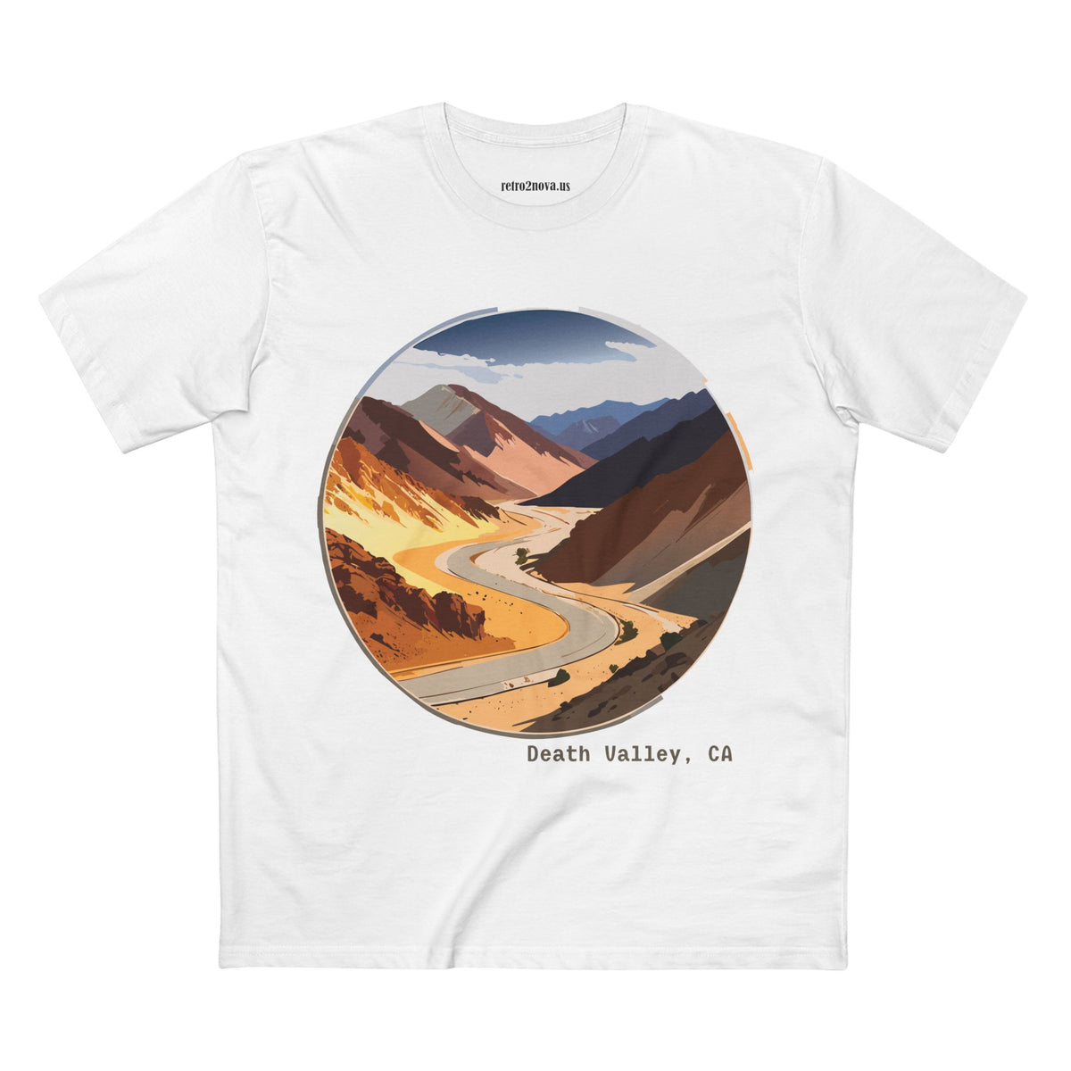 Death Valley Scenic Road Tee | Desert Landscape, California Highway