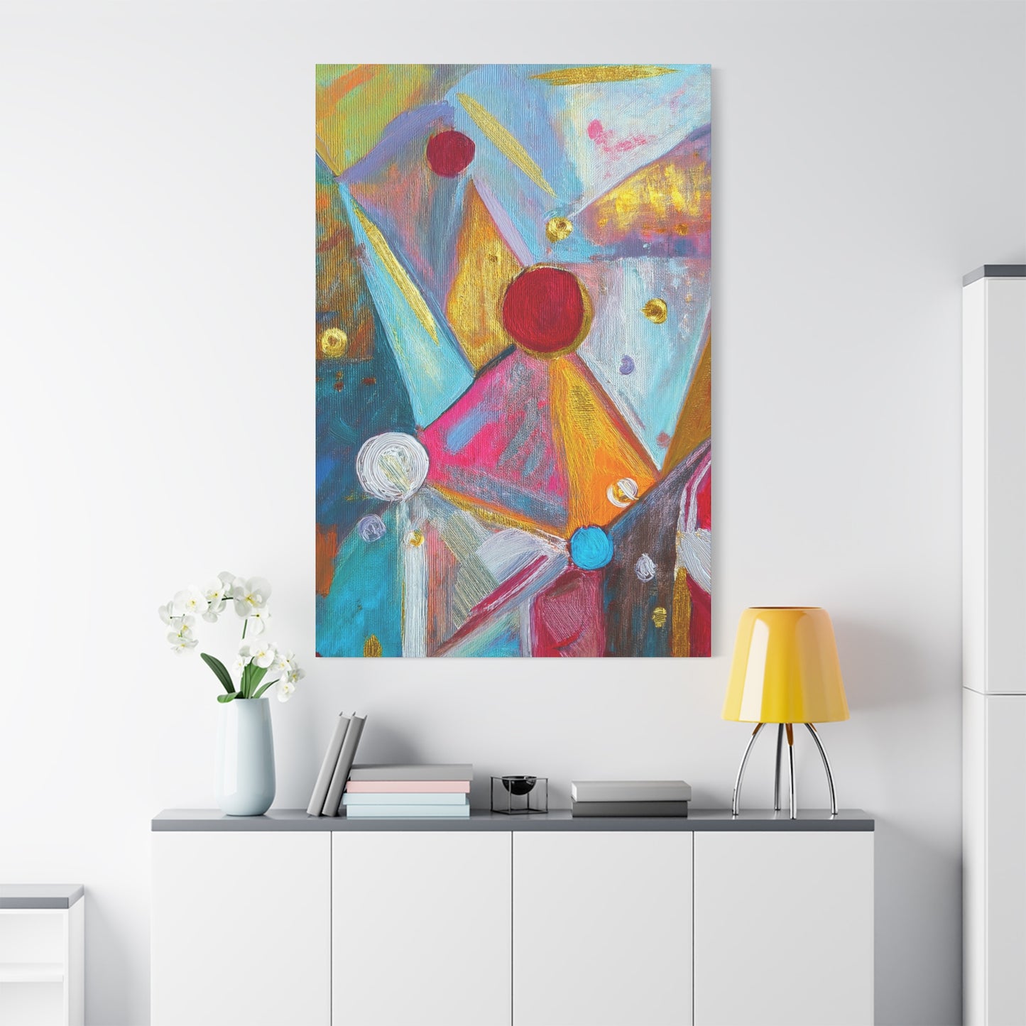 Abstract Oil Painting Print Canvas 20x24,20x30,24x30 24x32,24x36,30x40 32x48,36x48,40x60 Pine-Wood Inner Frame ABS-173