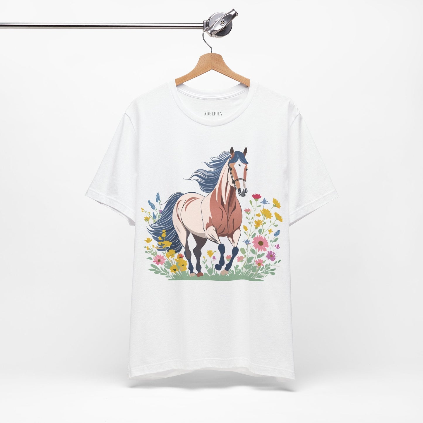 Horse Graphic Unisex 100 Cotton Vintage Animal Art T-Shirt 11