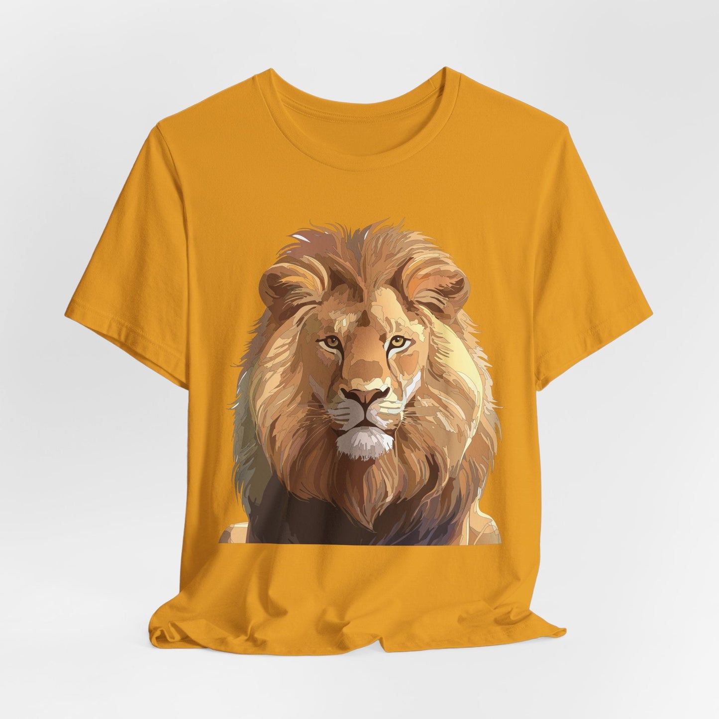 Unisex Animal Art Tee Shirt With Wild Animals Design Gildan 64000 Softstyle Cotton