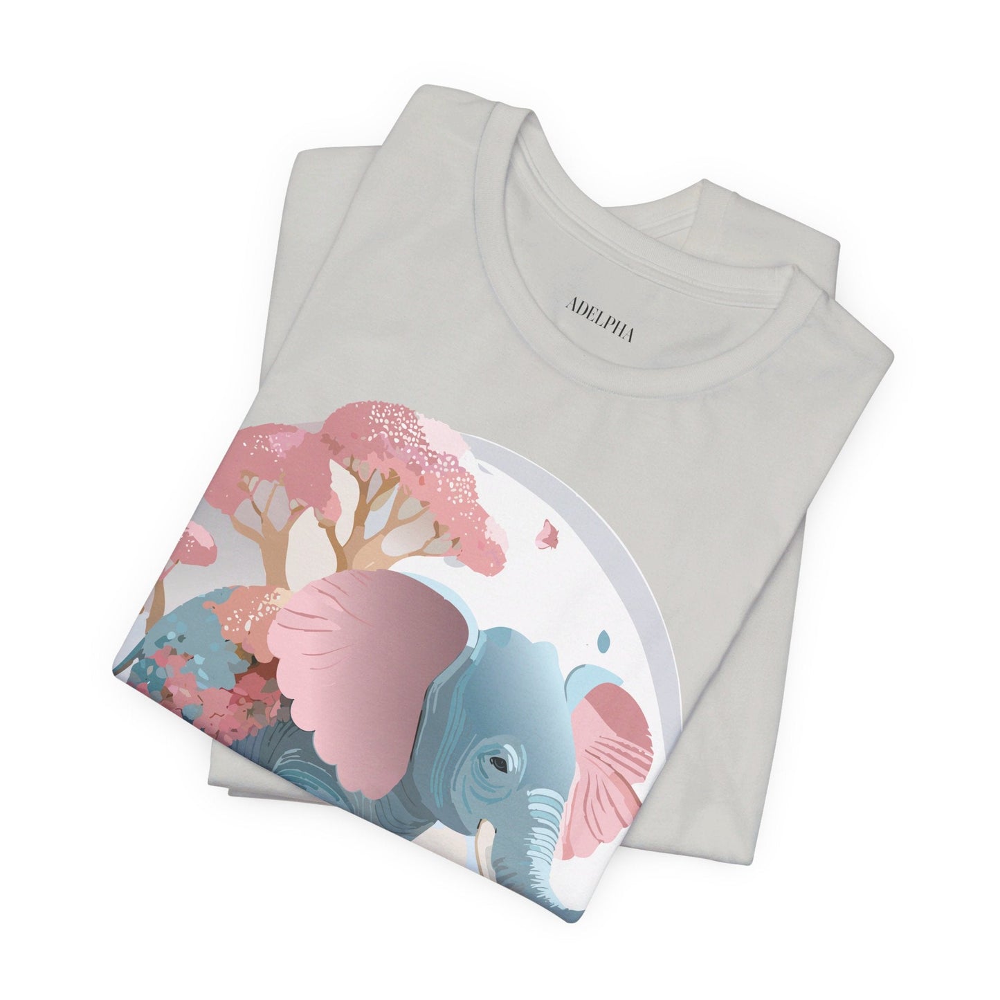Elephant Graphic Unisex 100 Cotton Jersey Vintage Art Design Tee 17