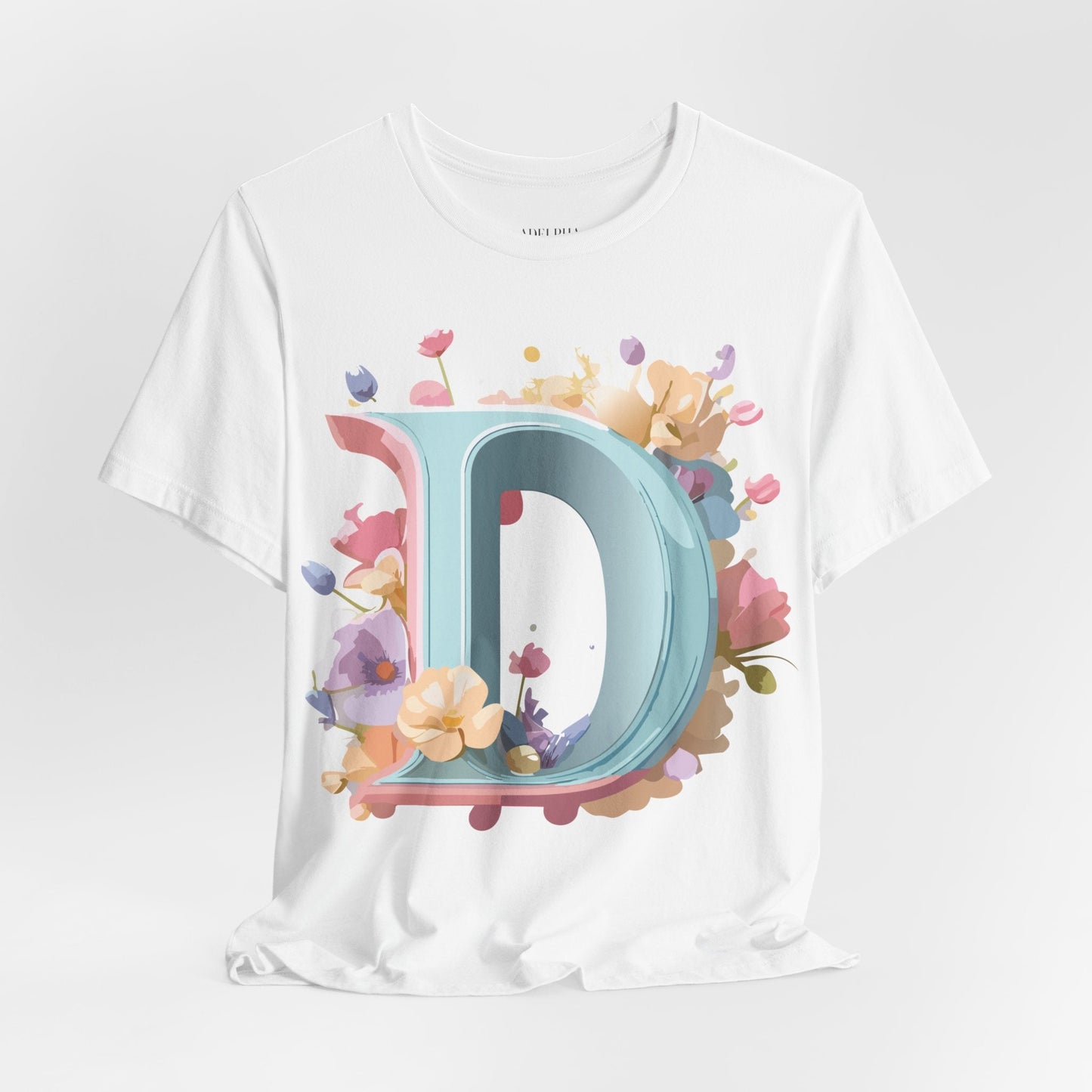 Letter D Graphic T Shirt Unisex Short Sleeve Art Design Tee By Adelpha Vintage Inspired Artwork