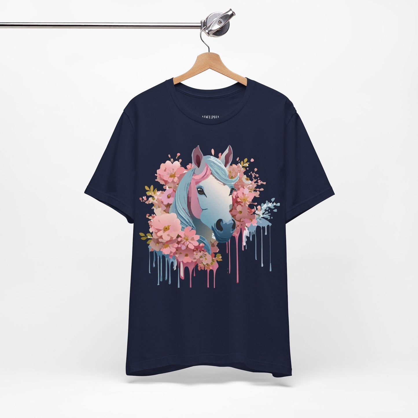 Horse Graphic Unisex 100 Cotton Vintage Animal Art T-Shirt 14
