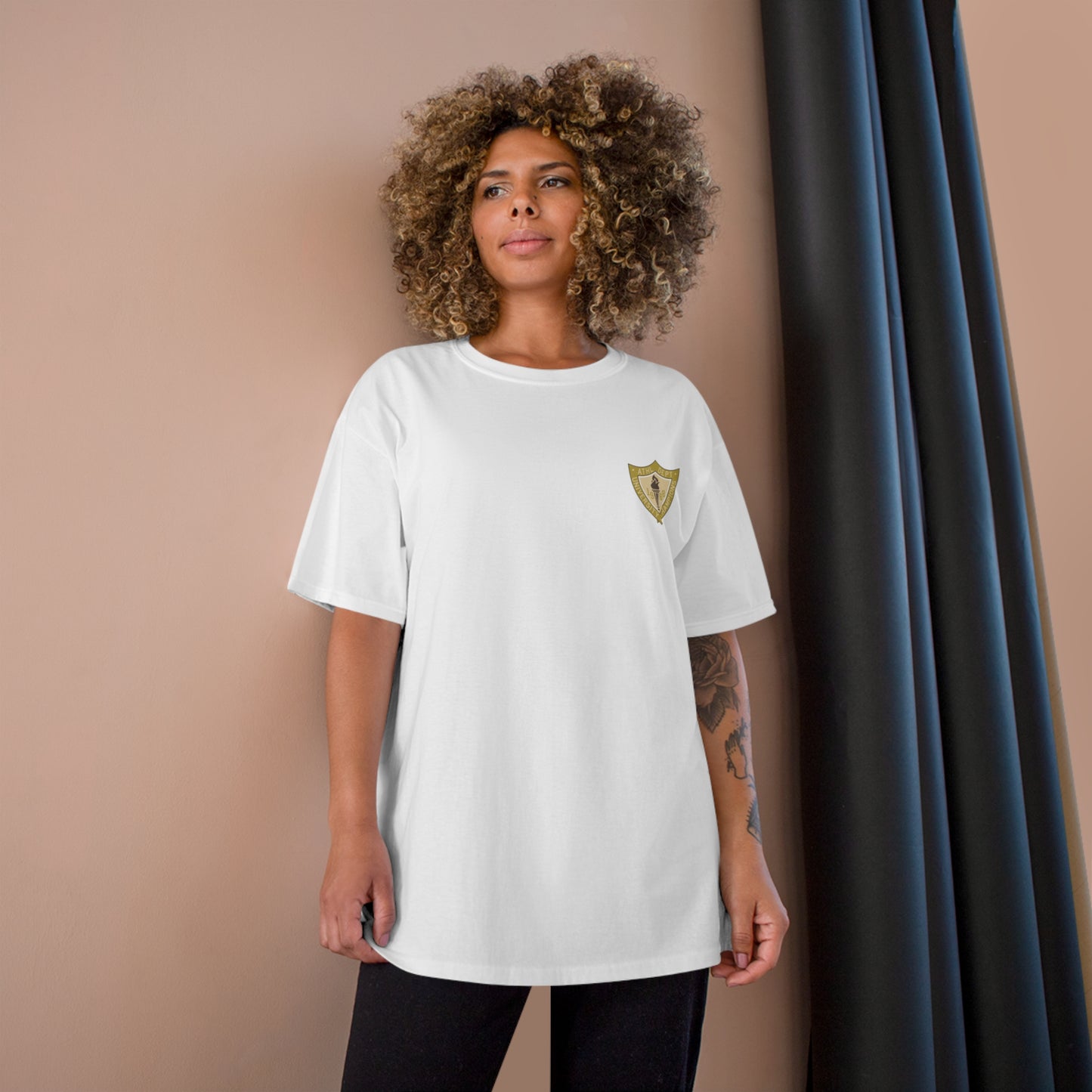 Champion Unisex-T-Shirt mit Sportlogo