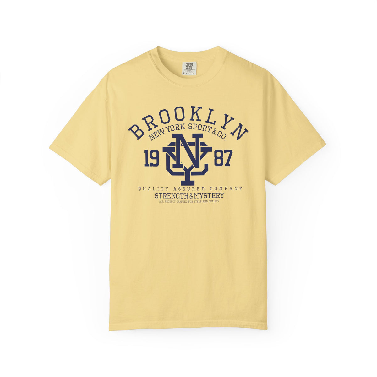 Brooklyn 1987 Athletic Logo Unisex Comfort Colors Garment-Dyed Heavyweight 100 Cotton Art Design T-Shirt w10