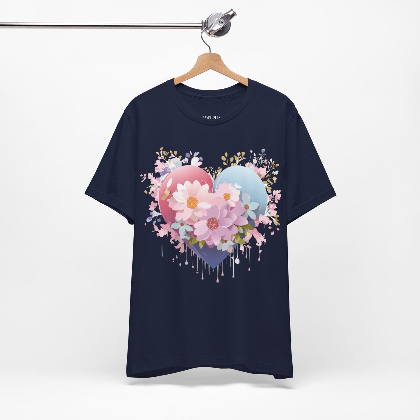 Valentine Graphic Tee Unisex Short Sleeve Vintage Inspired Artwork From Adelpha Premium Design