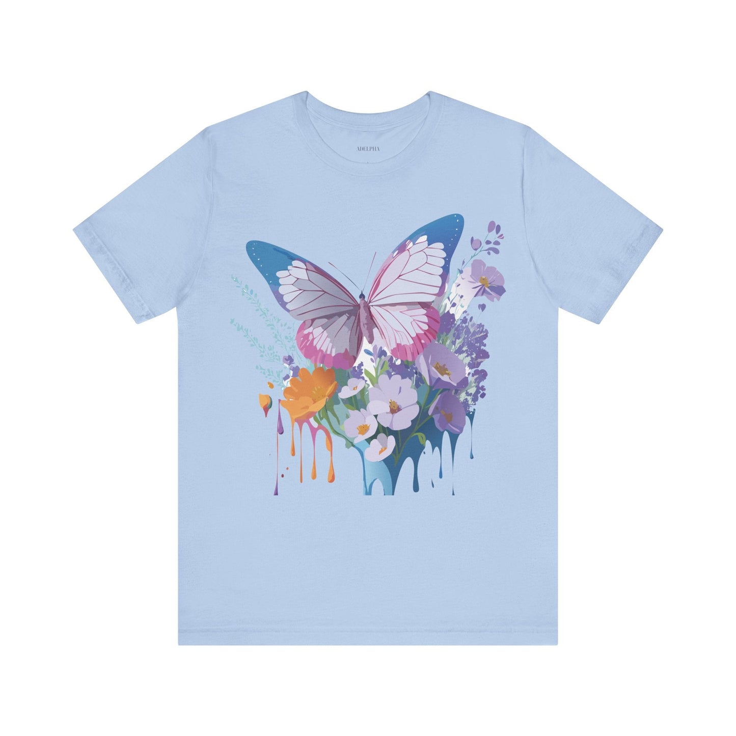 Unisex Butterfly Graphic Tee Adelpha Art Design Vintage Inspired Jersey Tee
