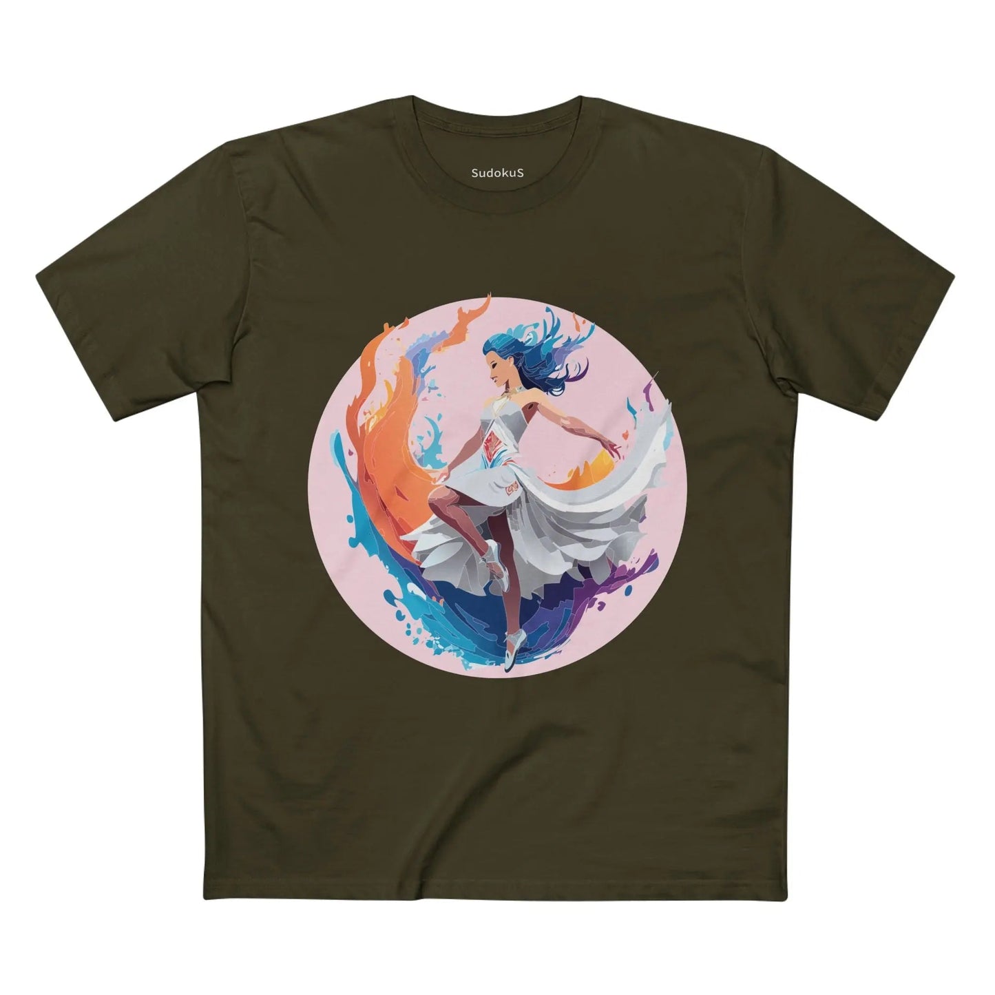 Dancer Graphic Unisex 100 Cotton Staple Tee 2