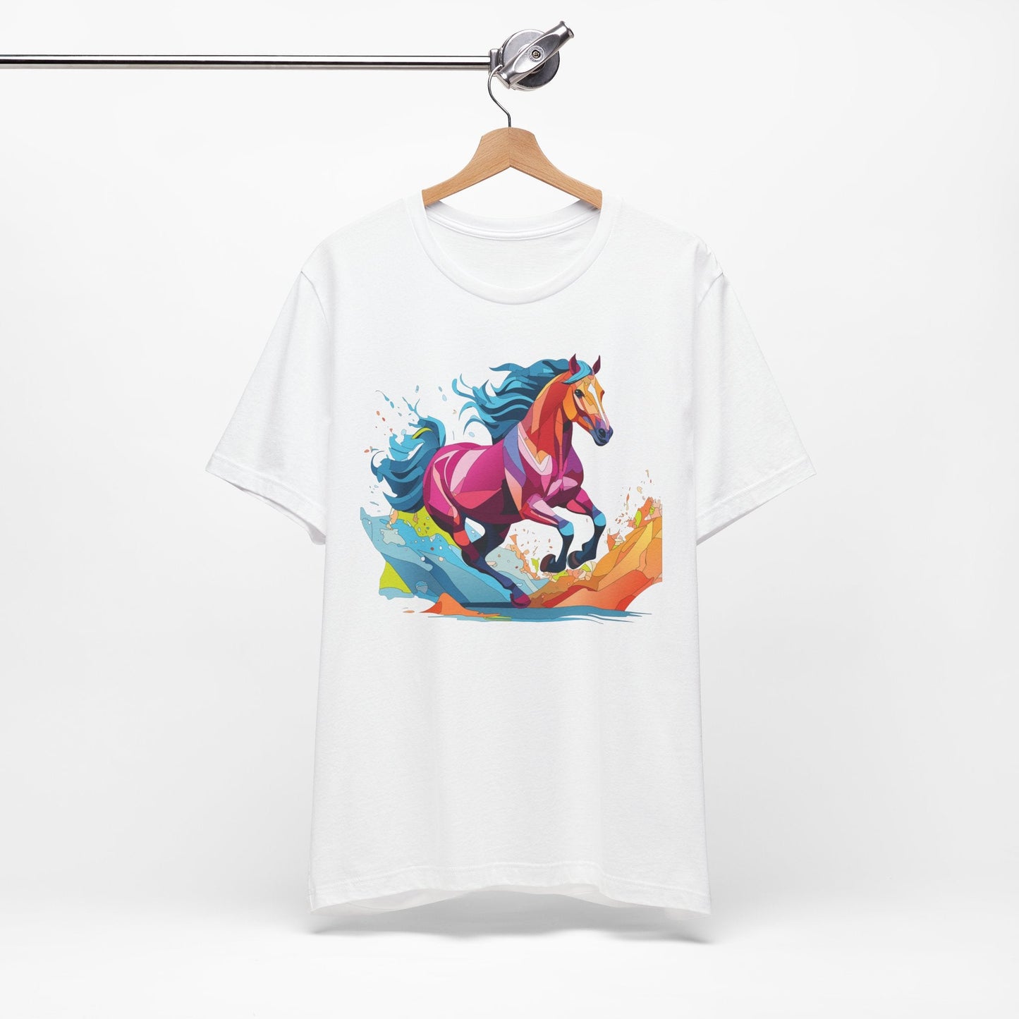 Unisex Animal Tee Shirt With Wild Animals Art Design Short Sleeve Casual Wear Everyday
