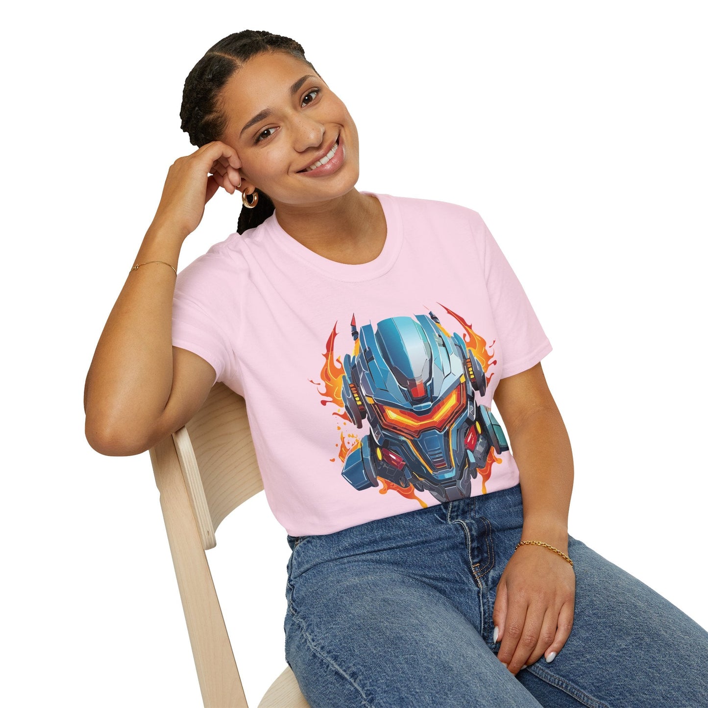 Cyborg Tee Unisex Robot Terminator Shirt Softstyle Gildan 64000 Short Sleeve Art Design