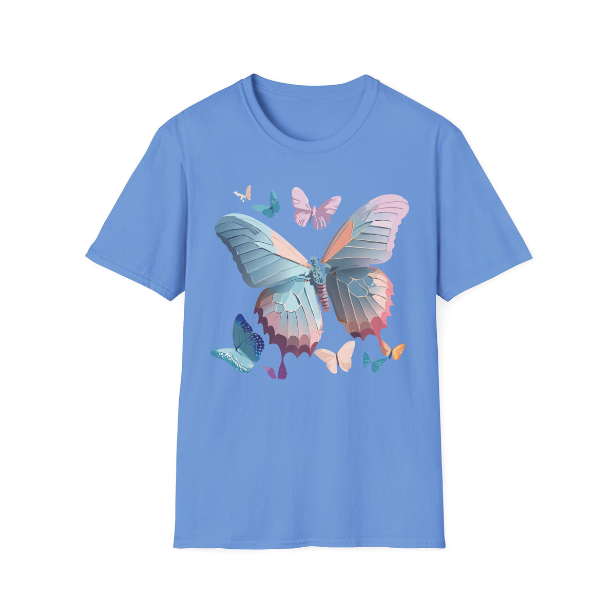 Butterfly Watercolor Tee — Pastel Wings Graphic Tee Unisex 100 Cotton Gildan T-Shirt