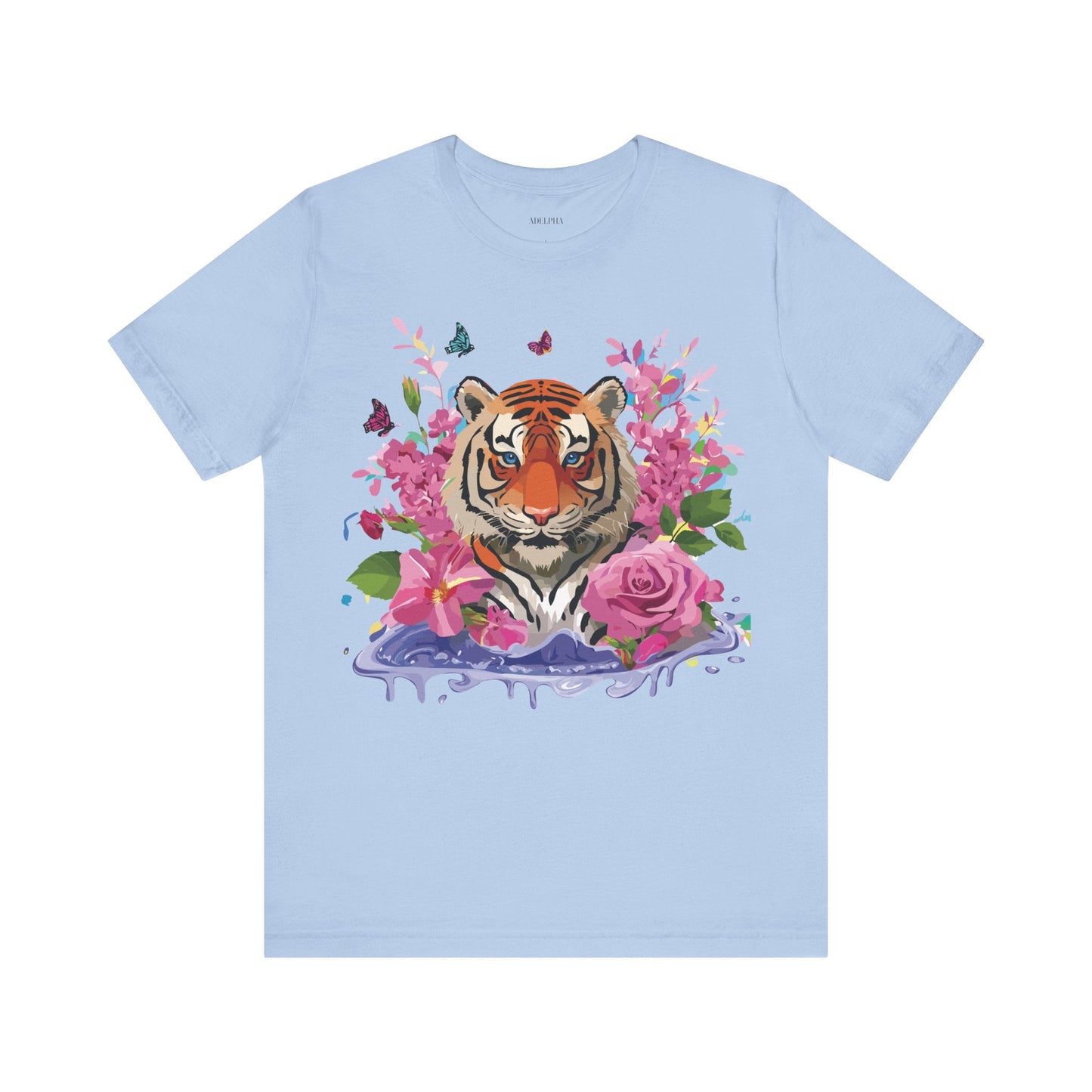 Tiger Graphic Unisex 100 Cotton Vintage Art with Animal Tee 11