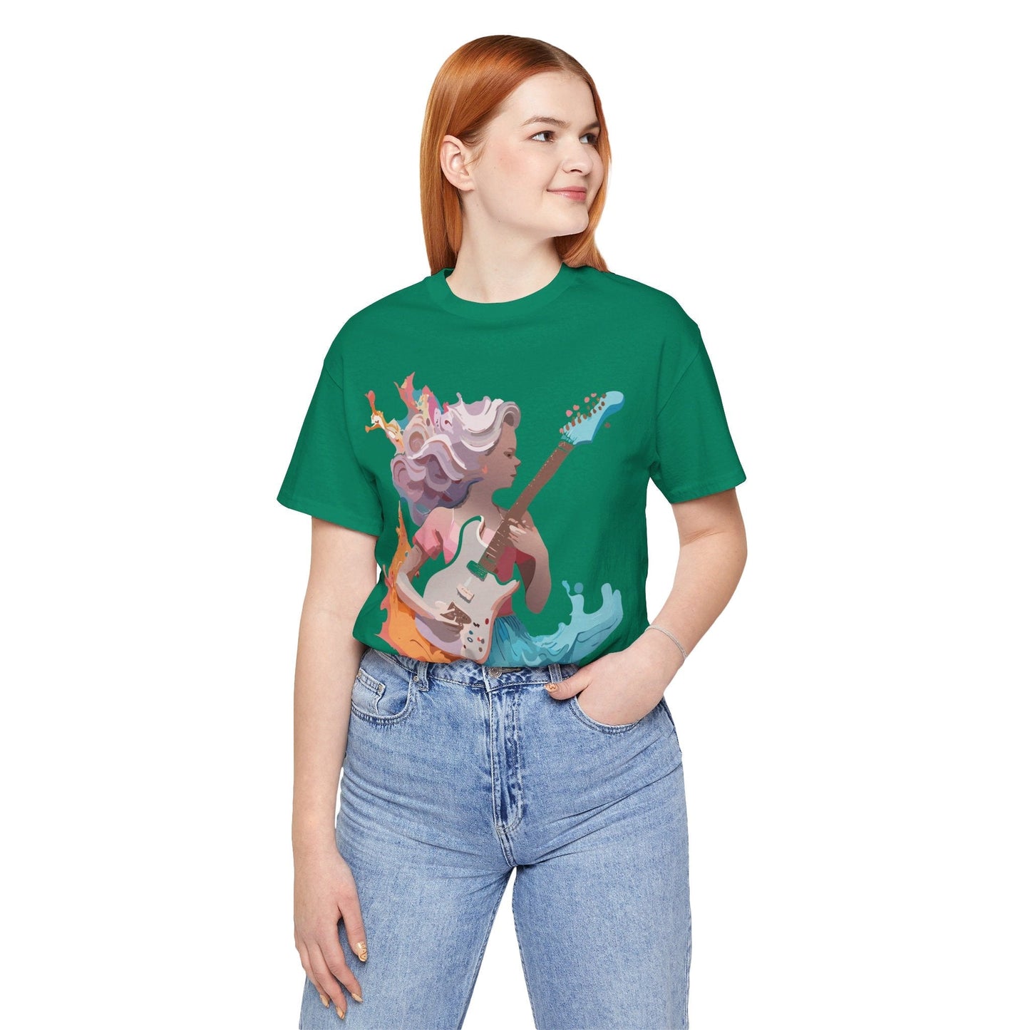 Adelpha Vintage Music Graphic Tee Unisex Short Sleeve Jersey Shirt for Everyday Wear