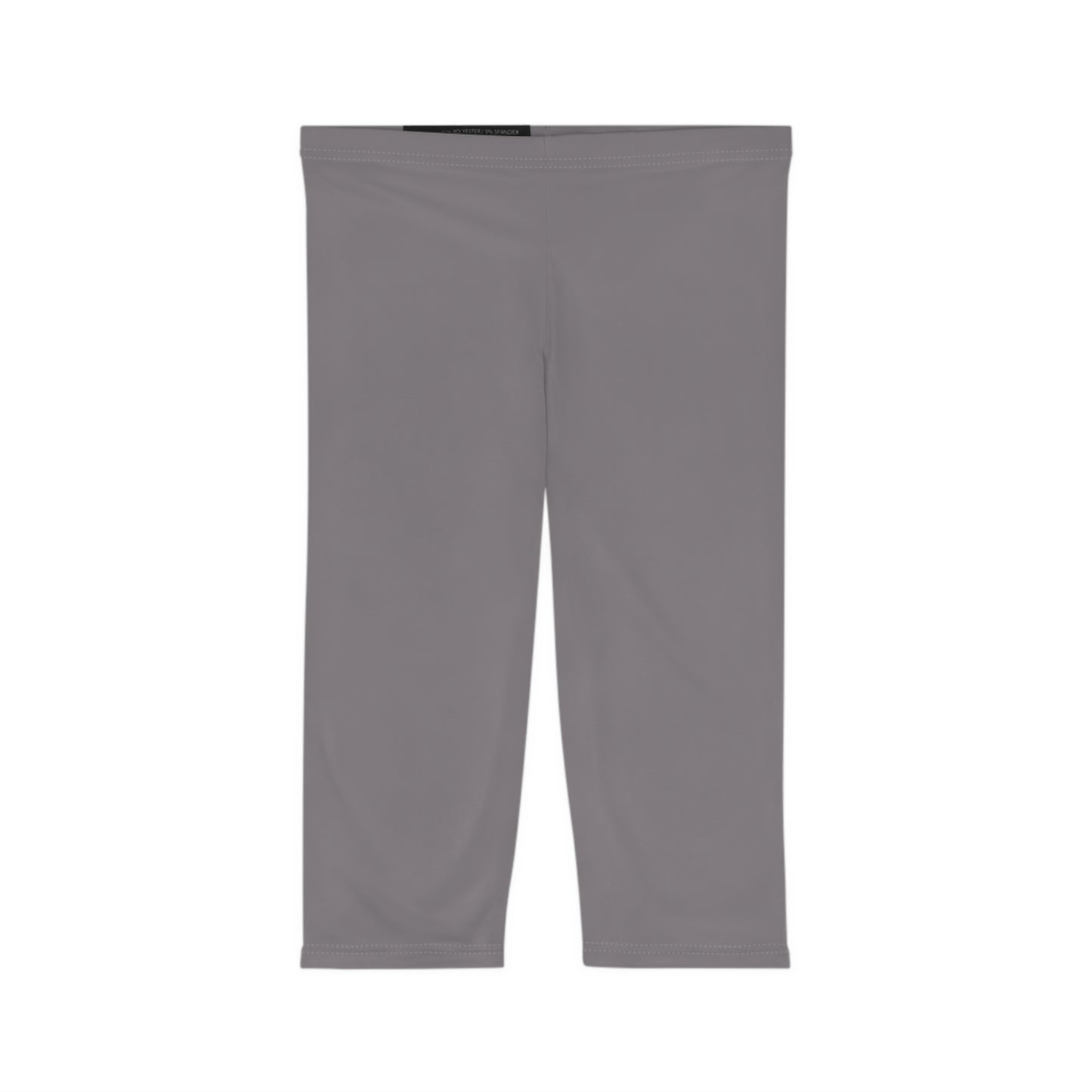 Rosy Granite Color Women's Brushed Suede Poly Span Casual Capri Leggings XS-2XL