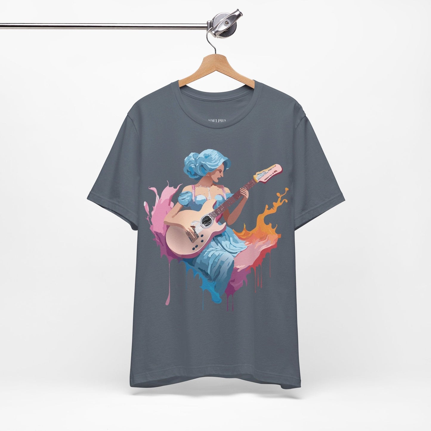 Adelpha Unisex Graphic Tee With Vintage Inspired Art Design Short Sleeve Premium Everyday Wear