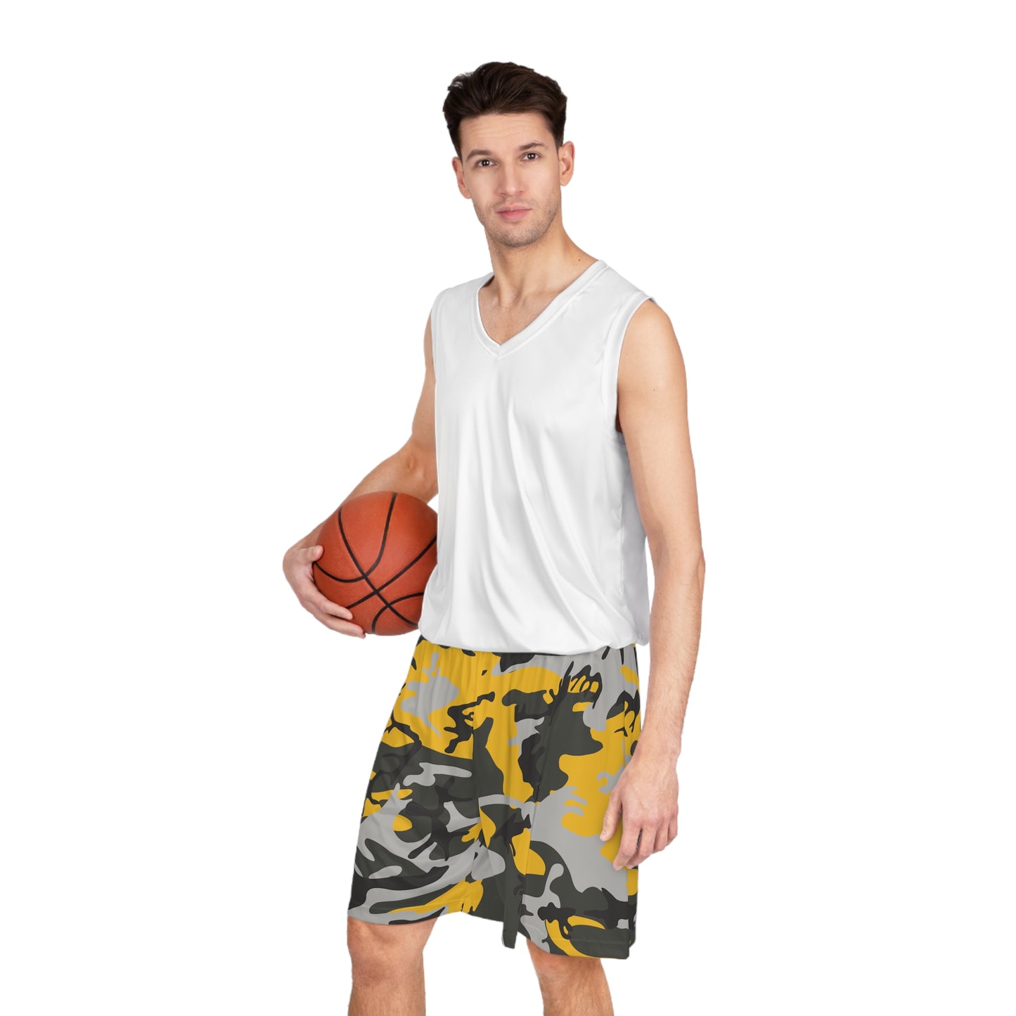 Pantalones cortos de baloncesto de camuflaje para hombre 