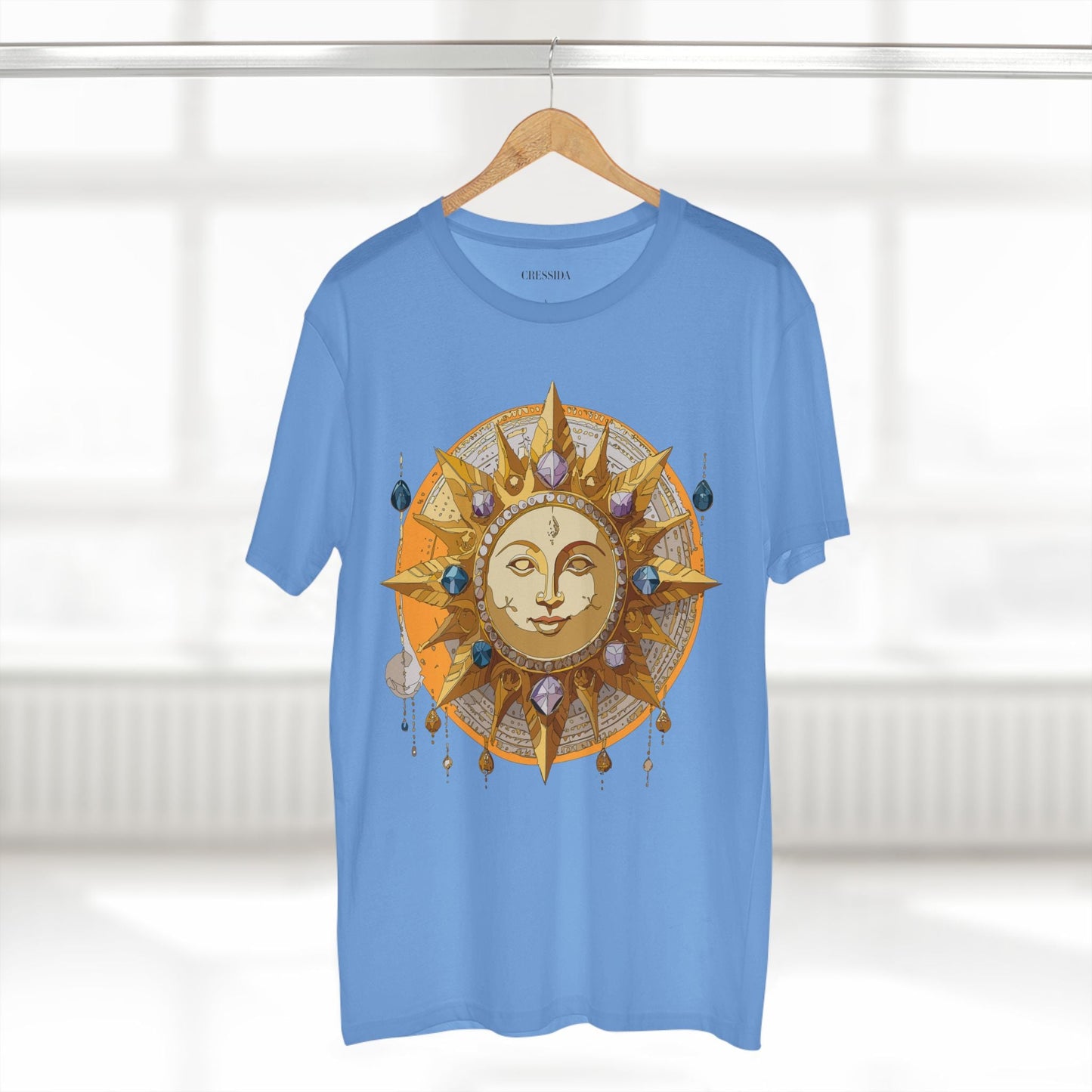 Gold Sun Graphic Unisex 100 Cotton T-Shirt with Golden Art Design 3