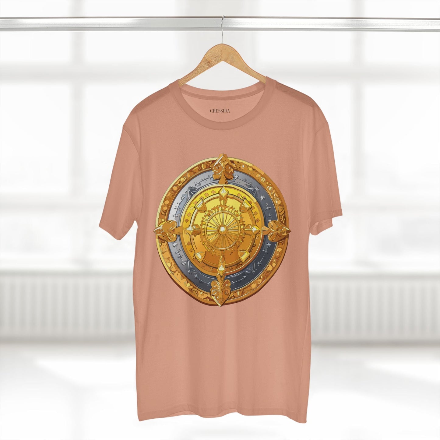 Antique Gold Coin Graphic Design T-Shirt Unisex 100 Cotton With Golden Print Artwork Tee 5