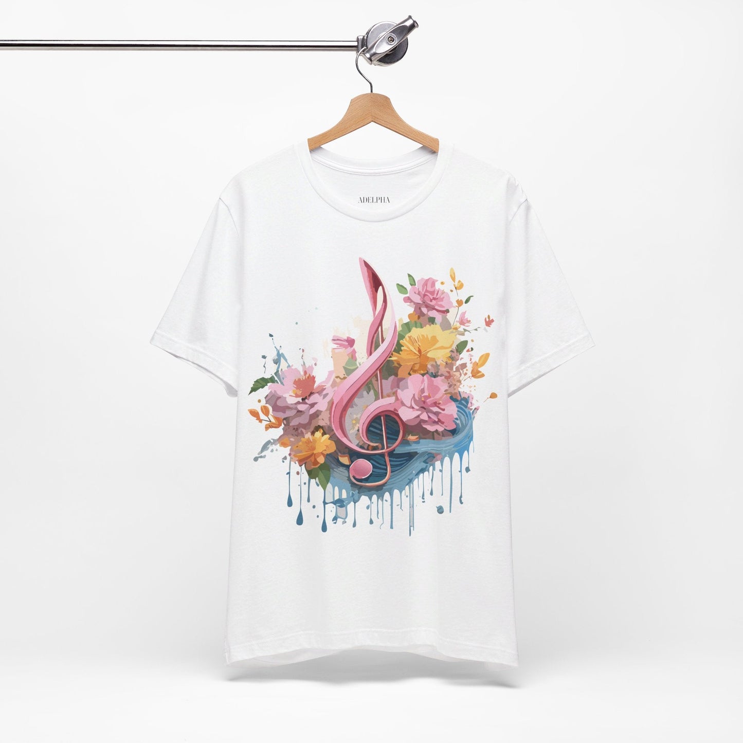 Music Graphic T Shirt Unisex Adelpha Vintage Inspired Art Design Tee Short Sleeve Premium Jersey