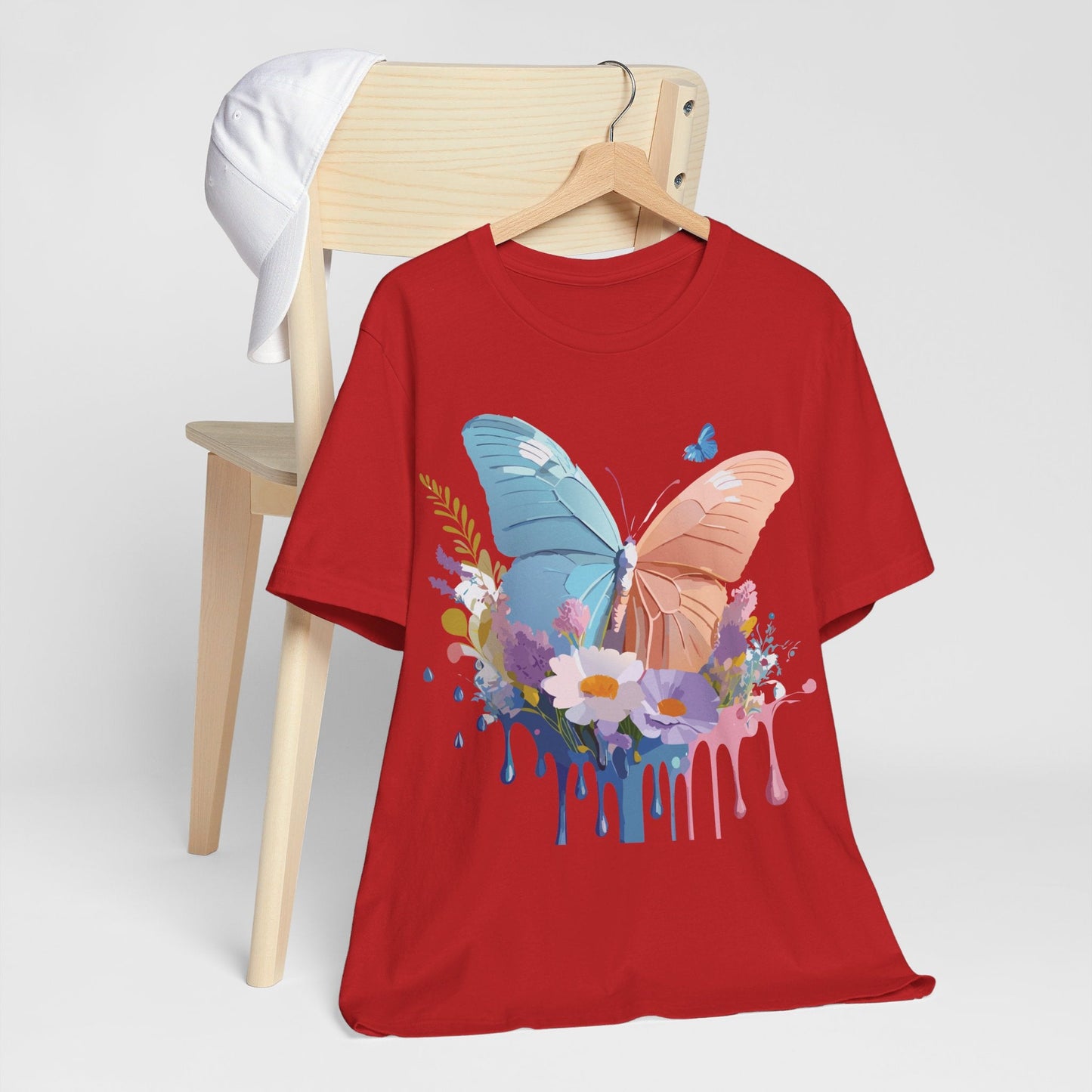 Butterfly Graphic Tee Adelpha Unisex Short Sleeve Art Design
