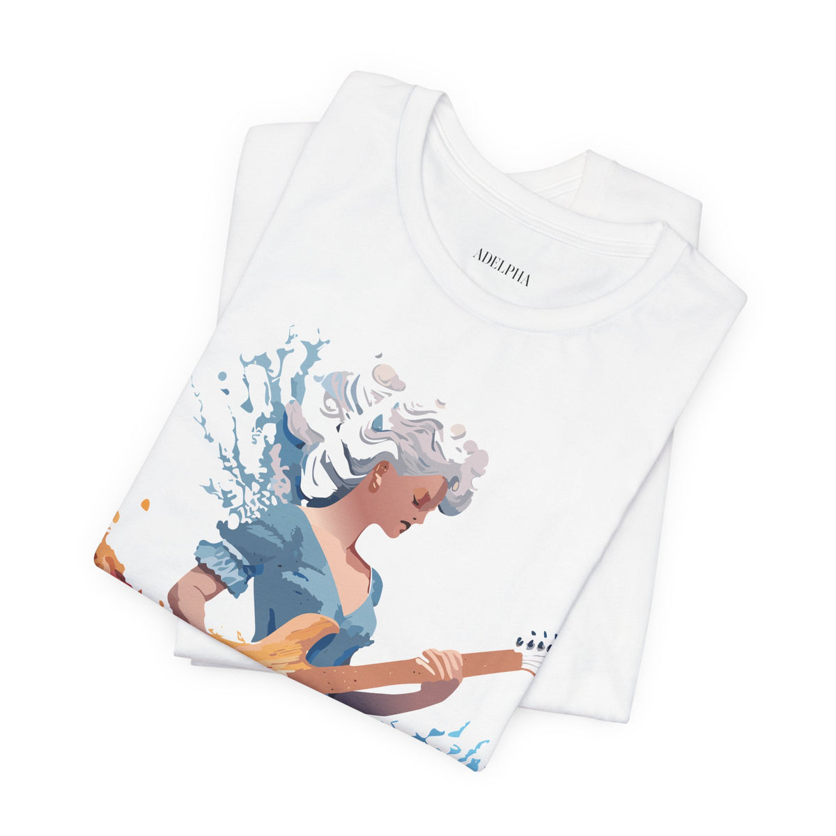 Music Graphic Unisex Cotton Bella+Canvas Tee with Art Design m141