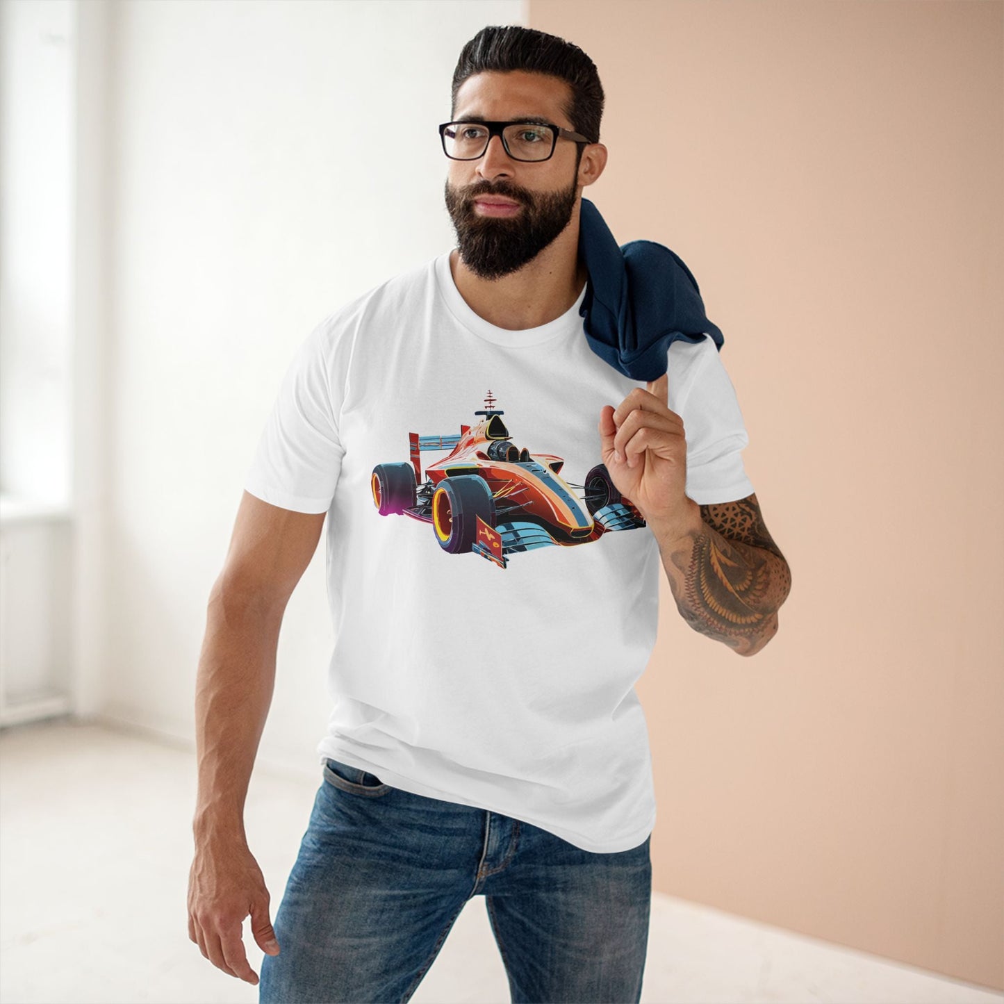 Car Graphic Unisex 100 Cotton Staple Tee 10