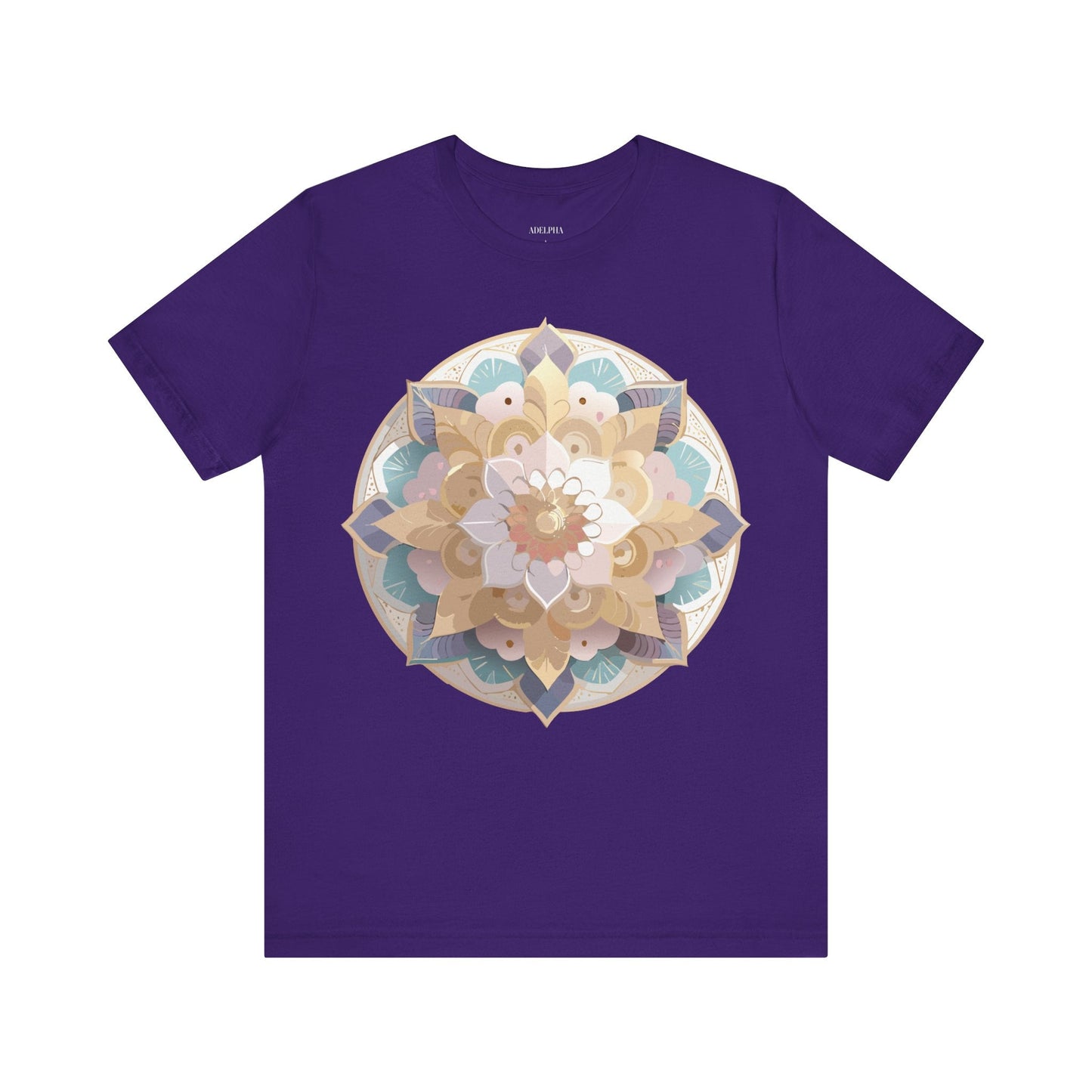 Adelpha Mandala Graphic Tee Unisex Jersey Short Sleeve Vintage Inspired Art Design Shirt