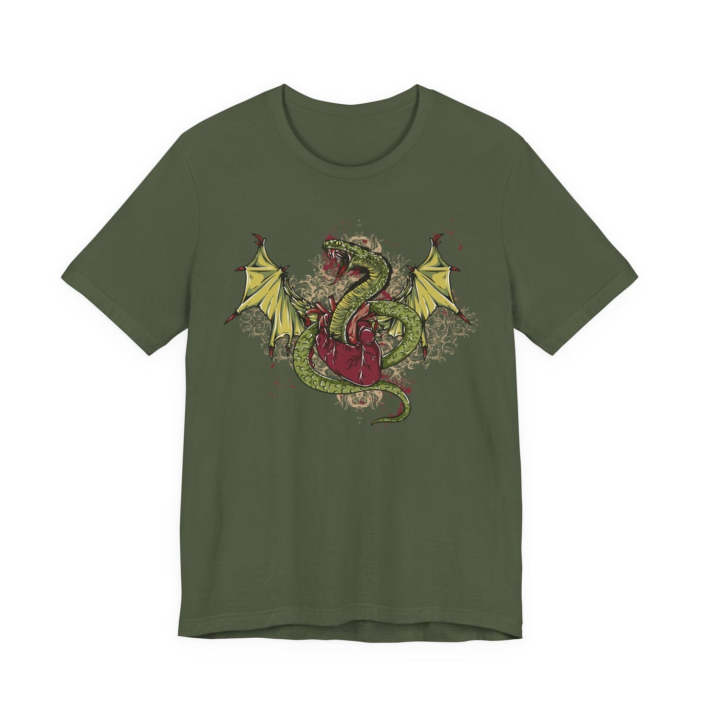 Dragon Illustration Graphic Unisex Cotton T-Shirt r29