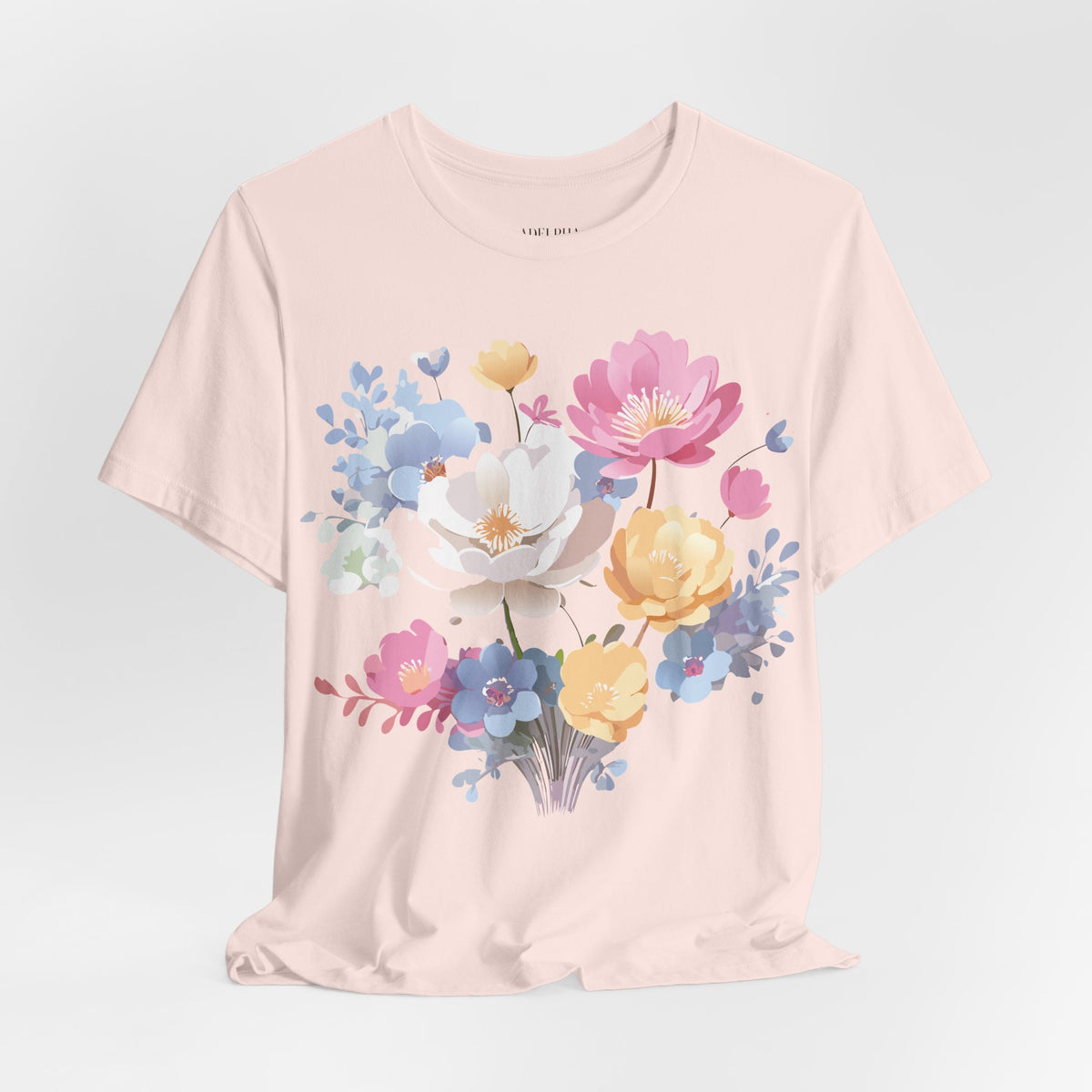 Floral Graphic Tee Shirt - Bella+Canvas Unisex 100 Cotton 46
