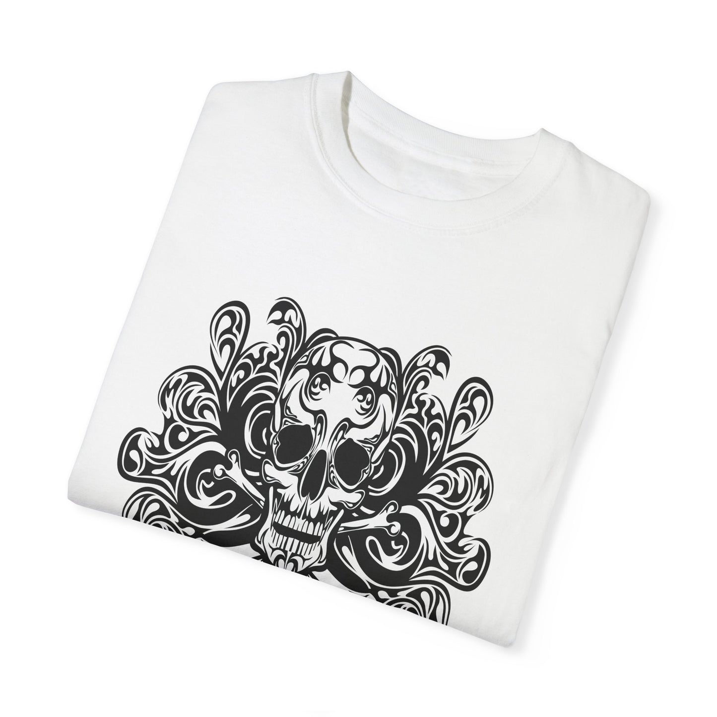 Unisex Cotton Tee Shirt with Skull