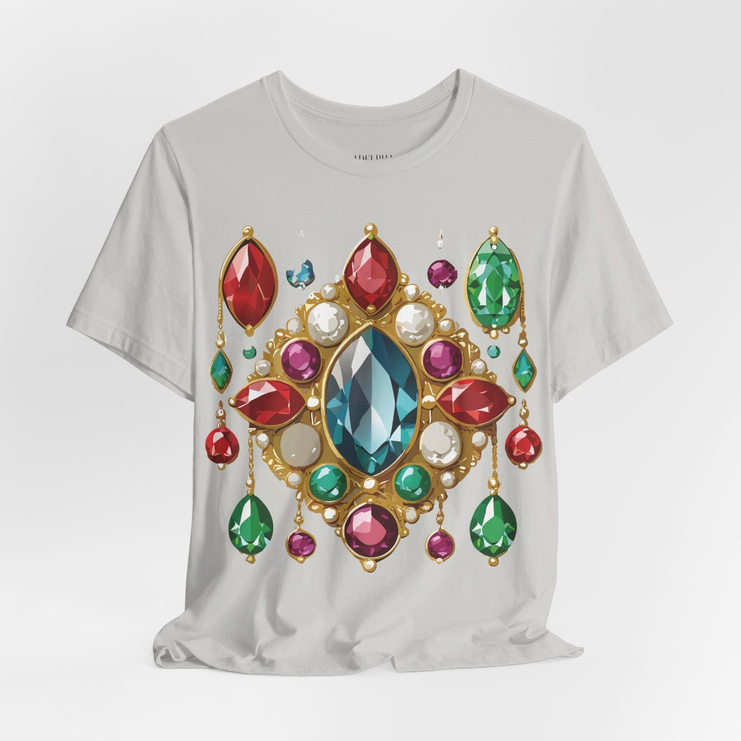 Jewelry Graphic Unisex 100 Cotton Vintage Treasure Art T-Shirt 44